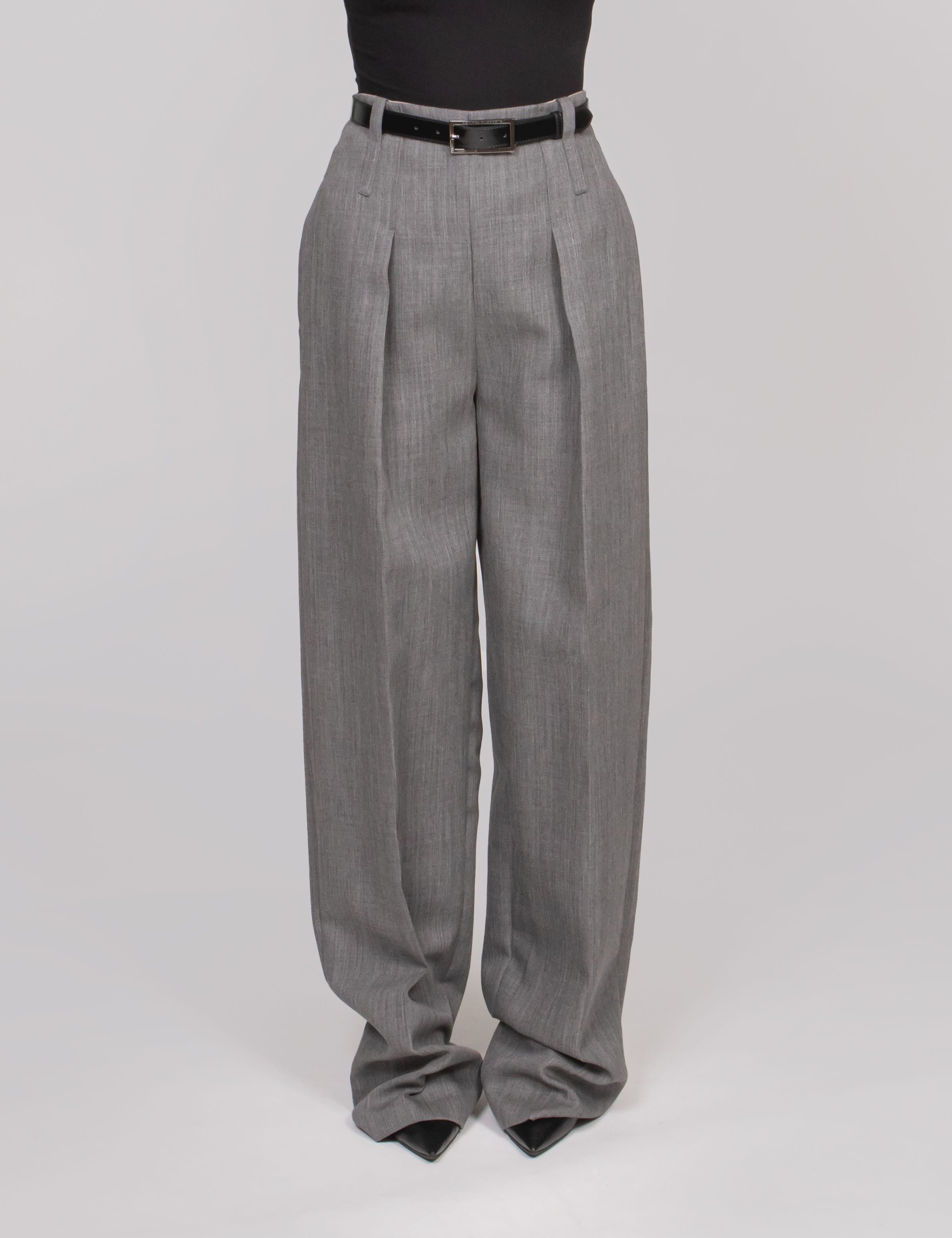 ELISABETTA FRANCHI PANTALONI 431 GRIGIO MELANGE
