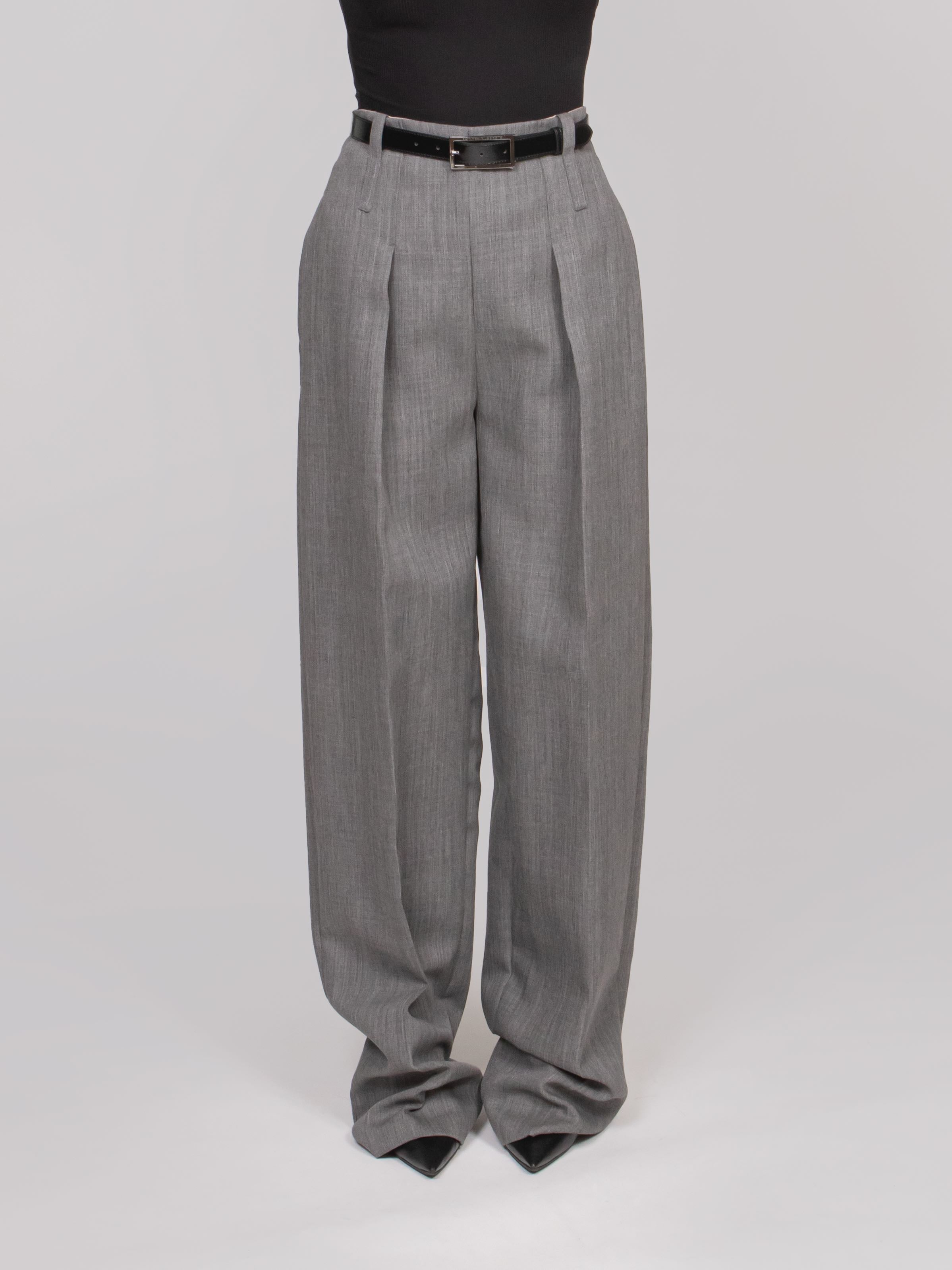 ELISABETTA FRANCHI PANTALONI 431 GRIGIO MELANGE