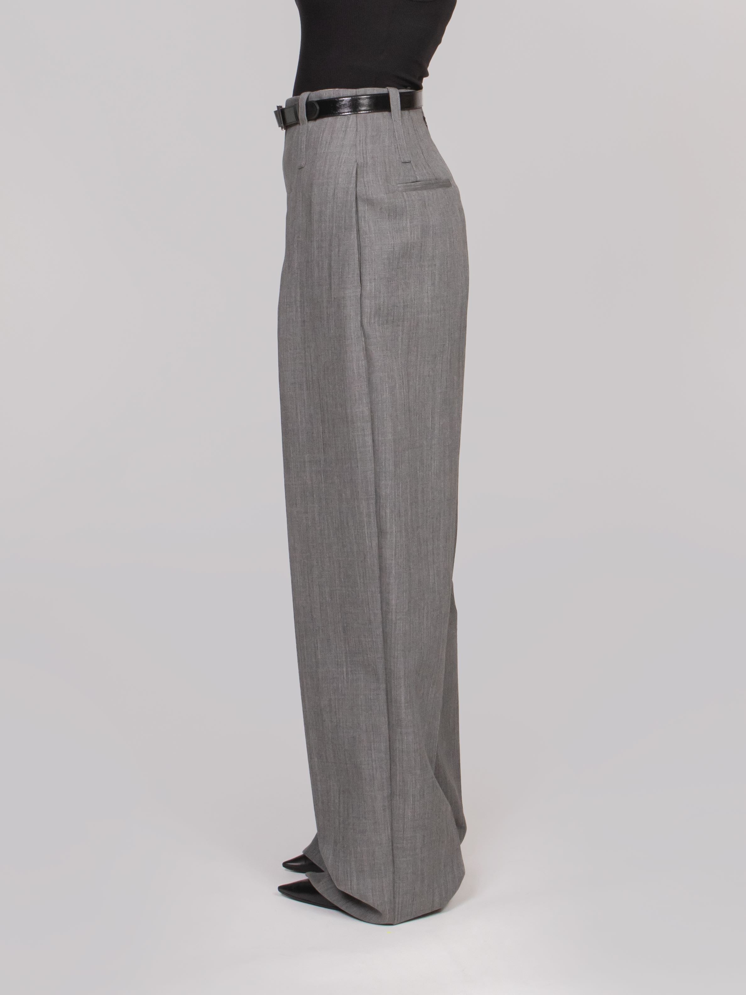 ELISABETTA FRANCHI PANTALONI 431 GRIGIO MELANGE