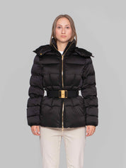 ELISABETTA FRANCHI GIACCA IMBOTTITA CON CINTURA 110 NERO