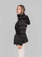 ELISABETTA FRANCHI GIACCA IMBOTTITA CON CINTURA 110 NERO