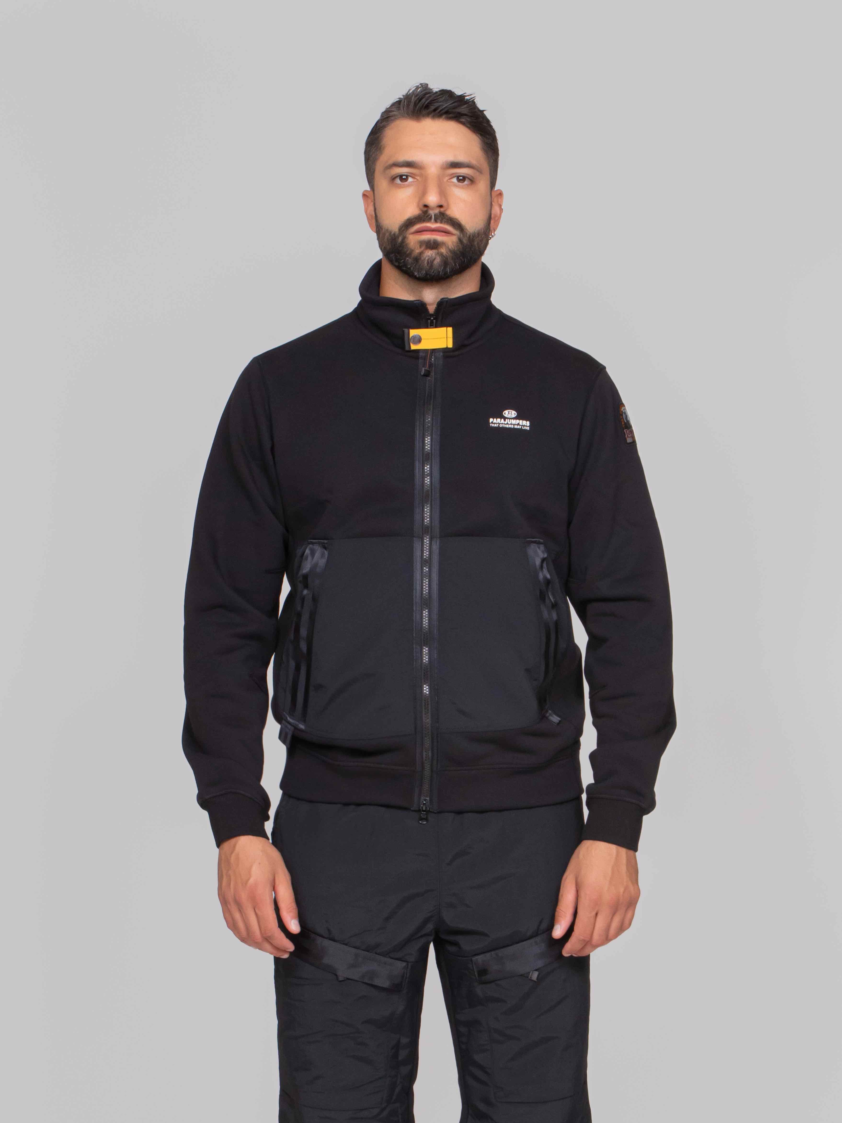 PJS PARAJUMPERS FELPA THURN 0541 BLACK