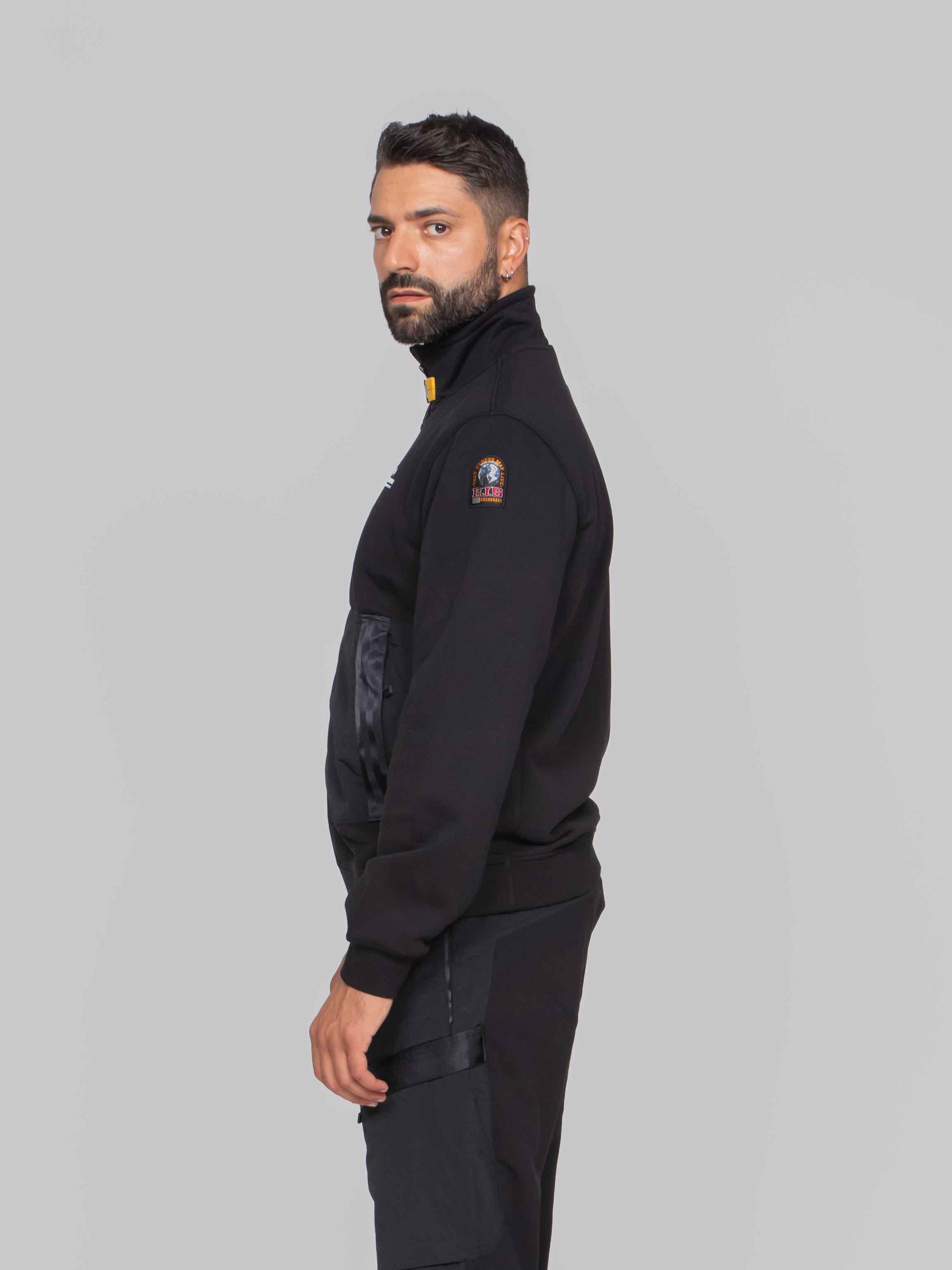 PJS PARAJUMPERS FELPA THURN 0541 BLACK