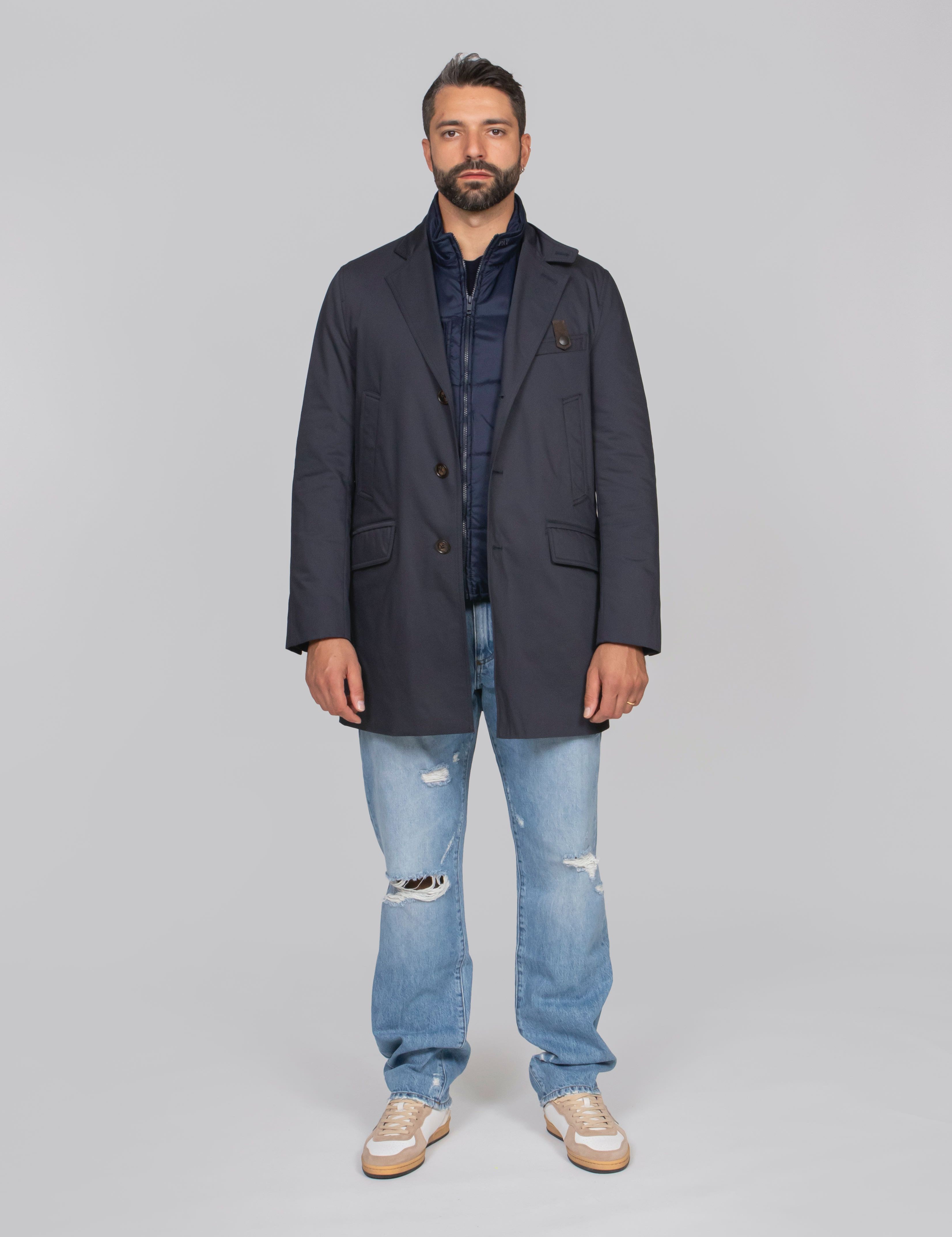 FAY CAPPOTTO DRIVING DB U807 BLU NAVY