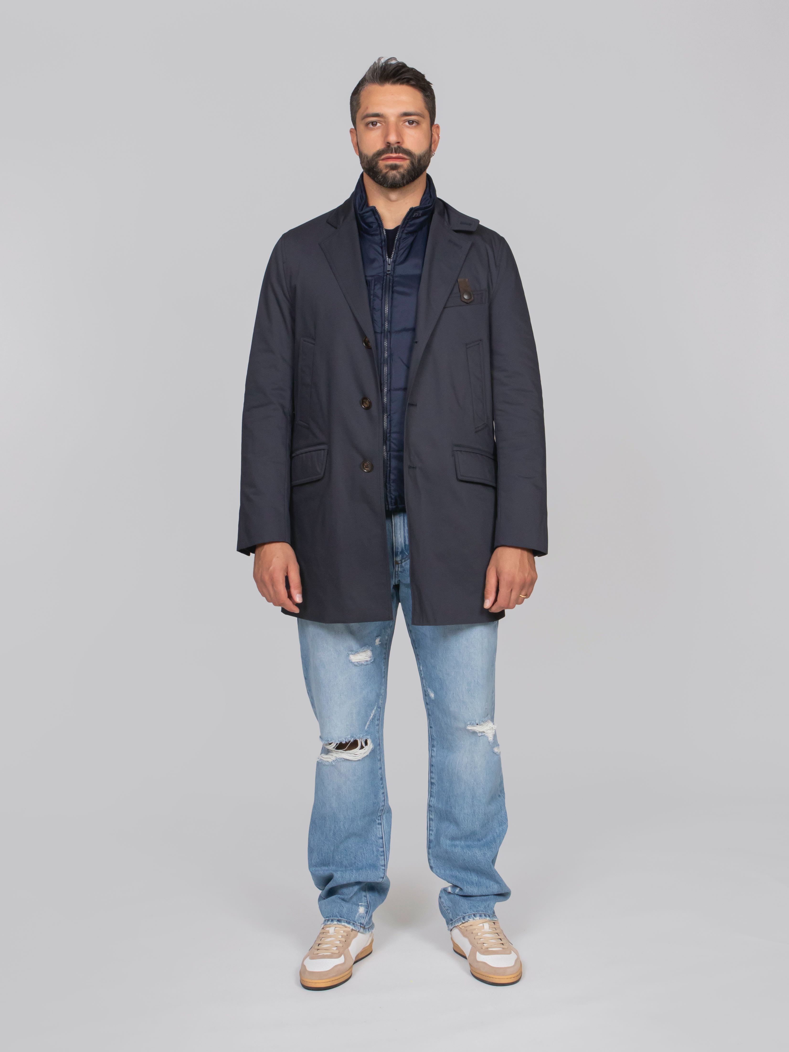 FAY CAPPOTTO DRIVING DB U807 BLU NAVY