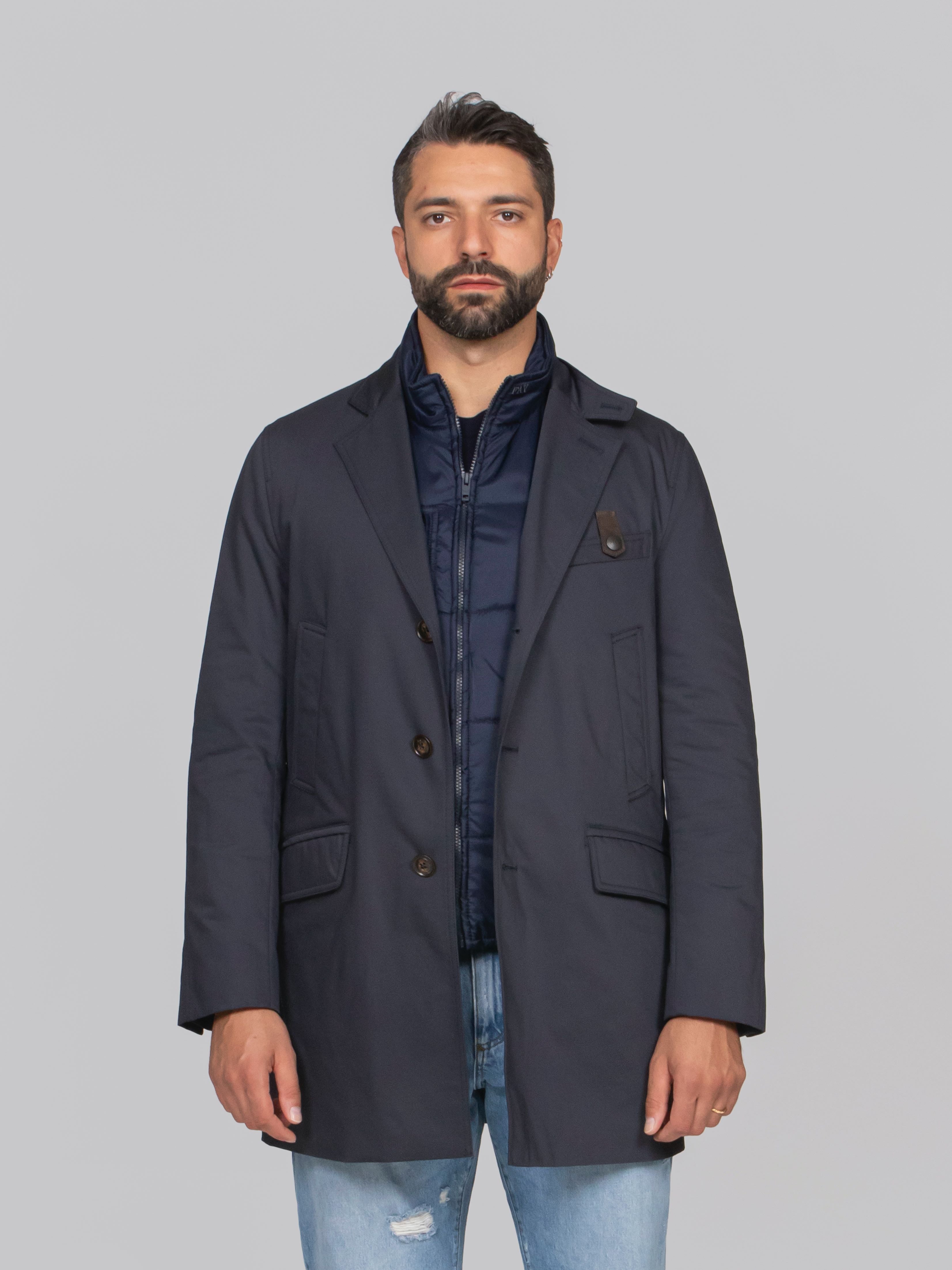FAY CAPPOTTO DRIVING DB U807 BLU NAVY