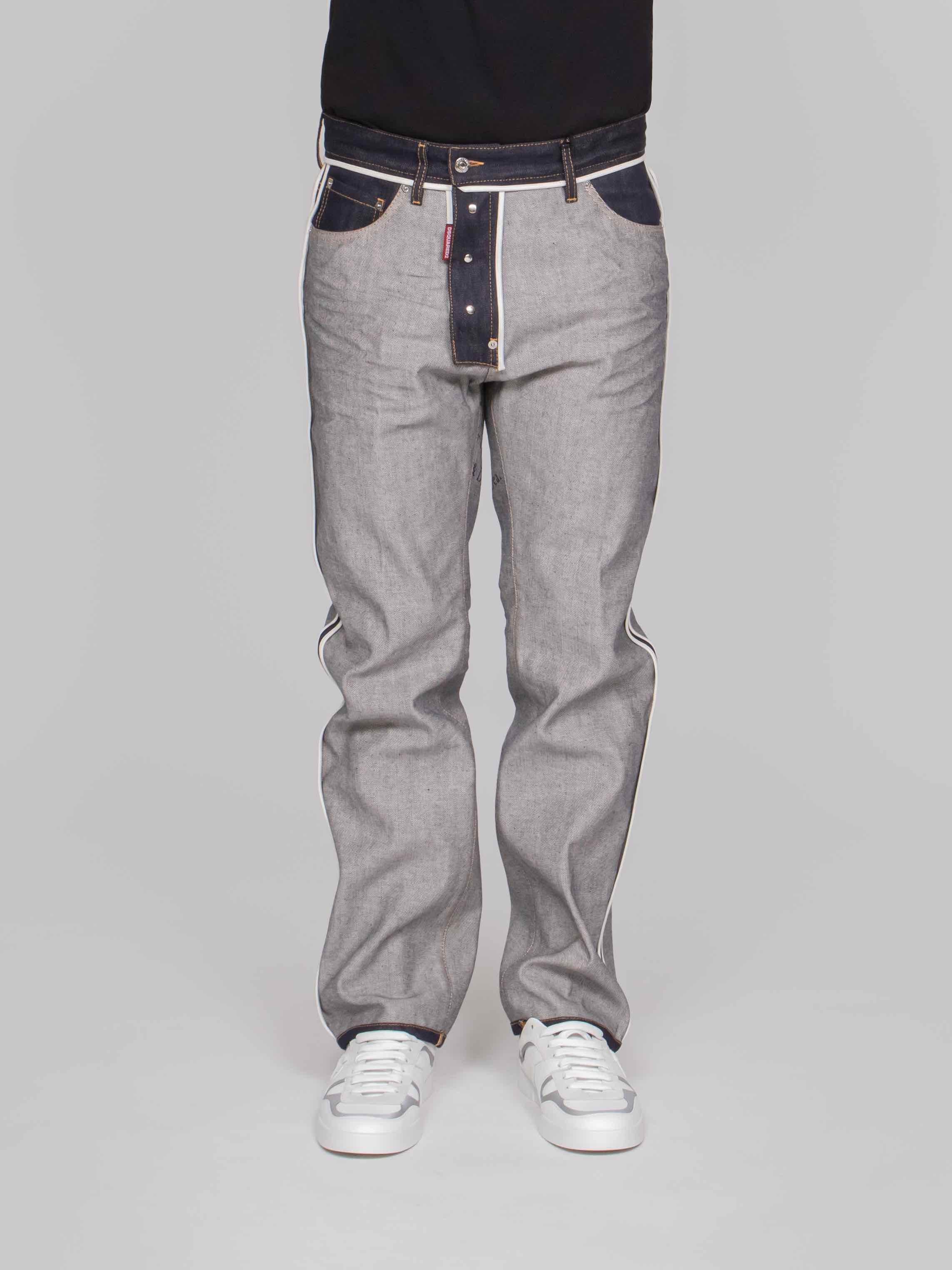 DSQUARED2 PANTALONE INSIDEOUT 642 470 NAVY BLUE