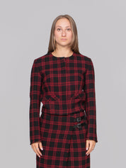 PINKO GIACCA ZR4 NERO/ROSSO