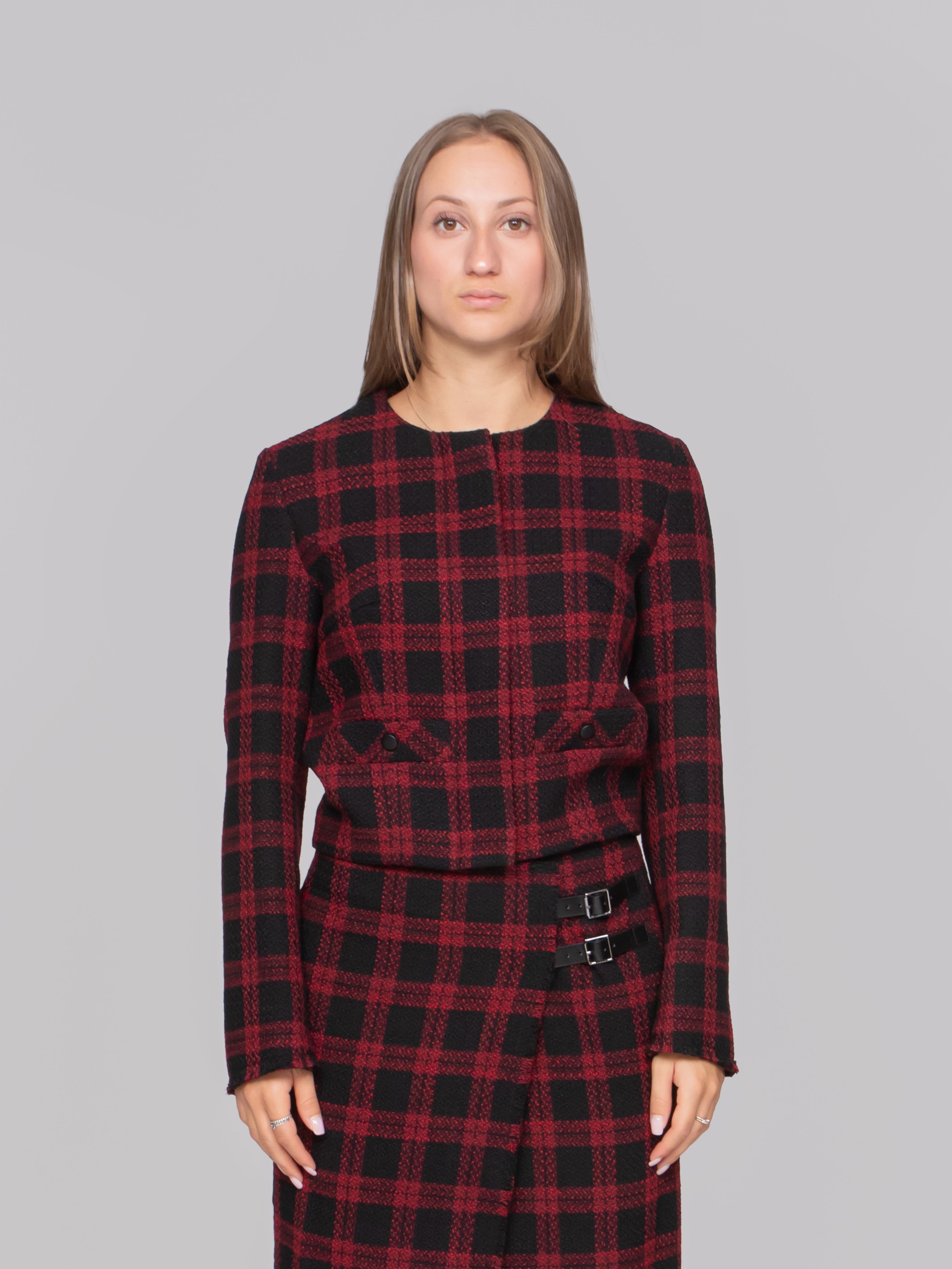 PINKO GIACCA ZR4 NERO/ROSSO
