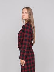 PINKO GIACCA ZR4 NERO/ROSSO