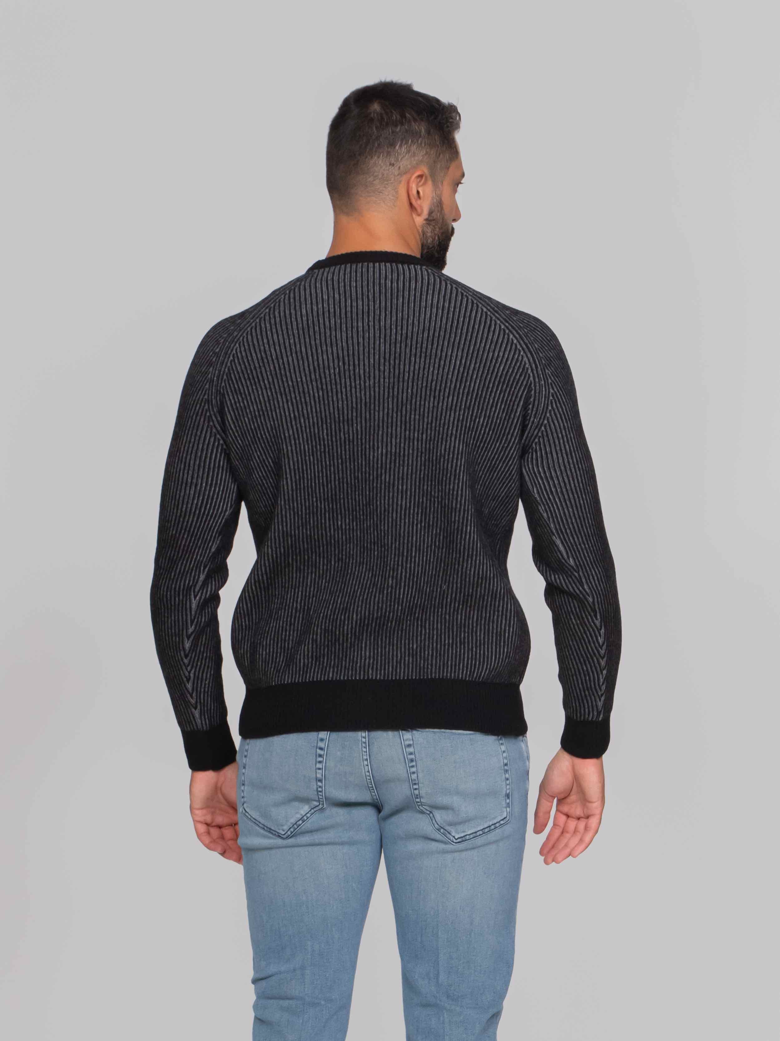 BALLANTYNE MAGLIA 95539 BLACK/GREY