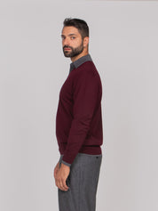 PAOLO PECORA MAGLIA A POLO U781 AMETISTA/GREY