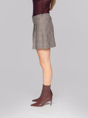 PINKO GONNA CYZ BEIGE BORDEAUX NERO