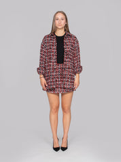 IRO CAMICIA BLK48 BLACK/RED