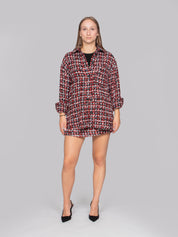 IRO CAMICIA BLK48 BLACK/RED