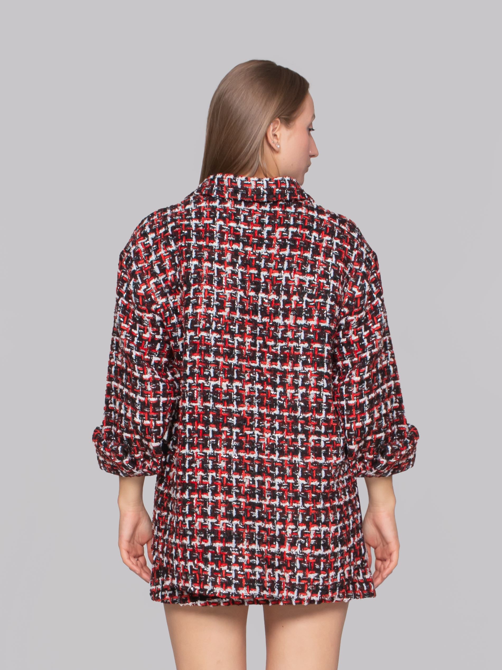 IRO CAMICIA BLK48 BLACK/RED
