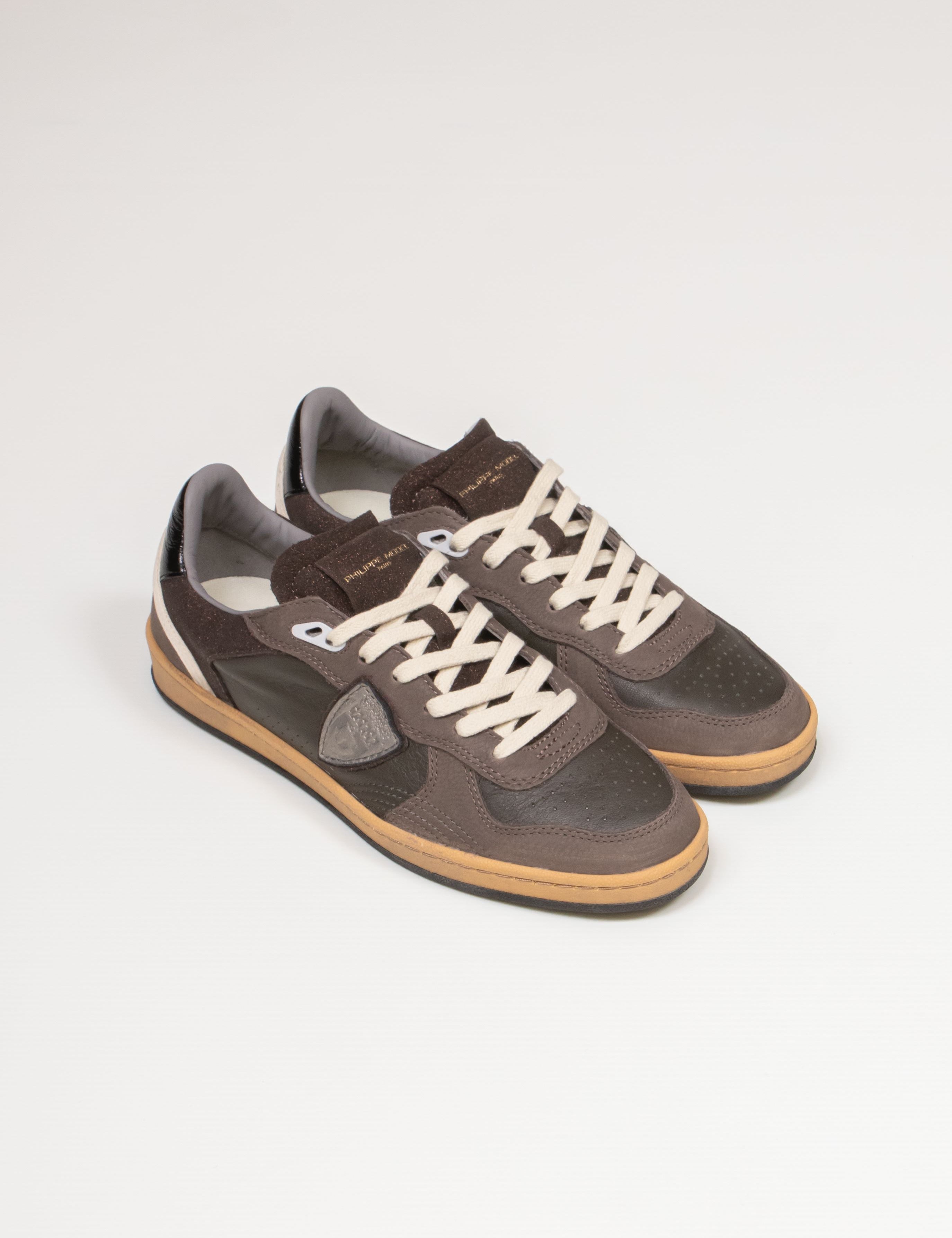 PHILIPPE MODEL SNEAKER PGAL LOW XG02 MIXAGE GLITTER BRUN
