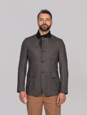EMPORIO ARMANI GIACCA OC002 NERO/BEIGE