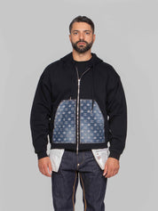 DSQUARED2 FELPA MONOGRAM DENIM 900 NERO
