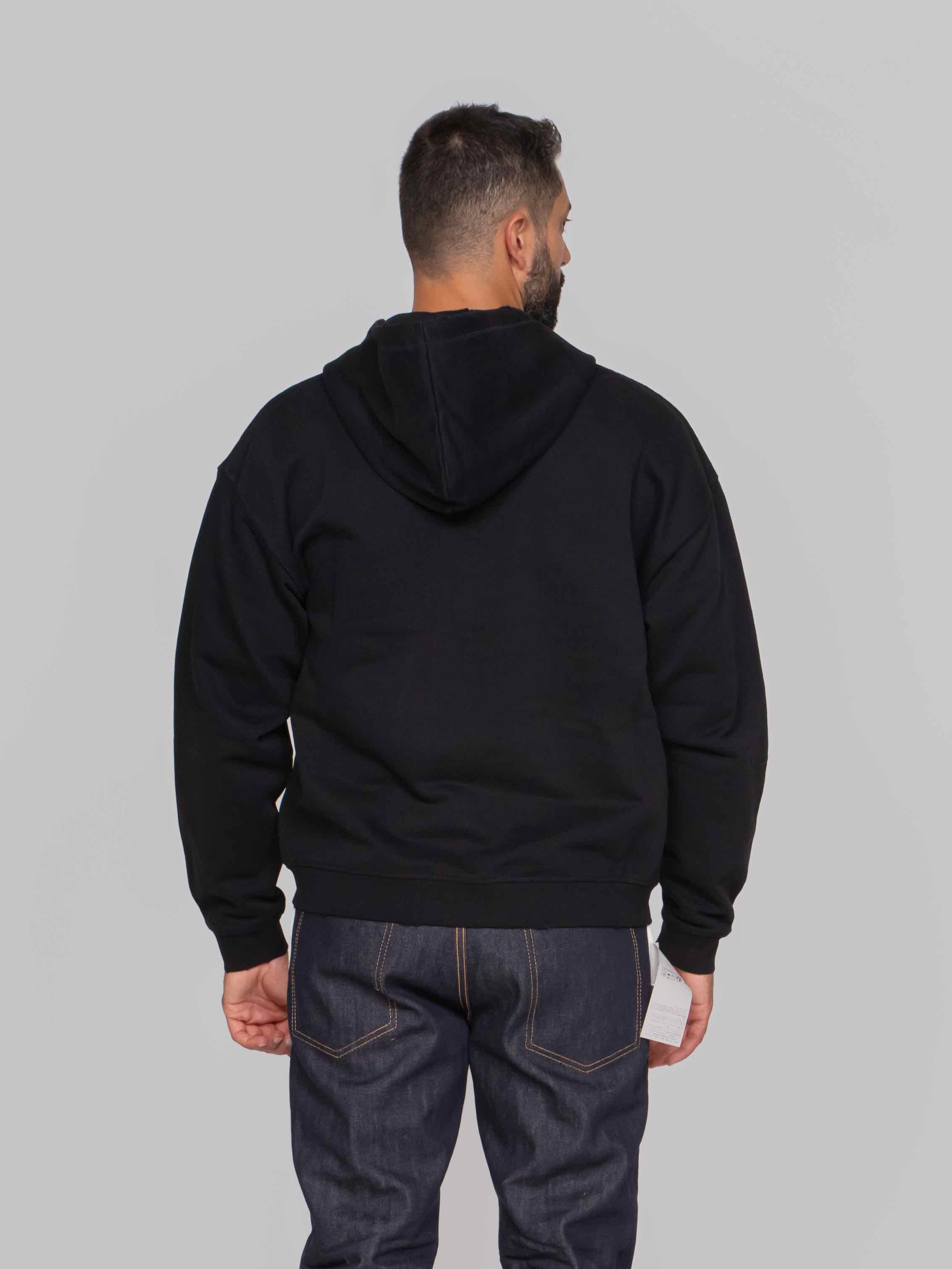 DSQUARED2 FELPA MONOGRAM DENIM 900 NERO