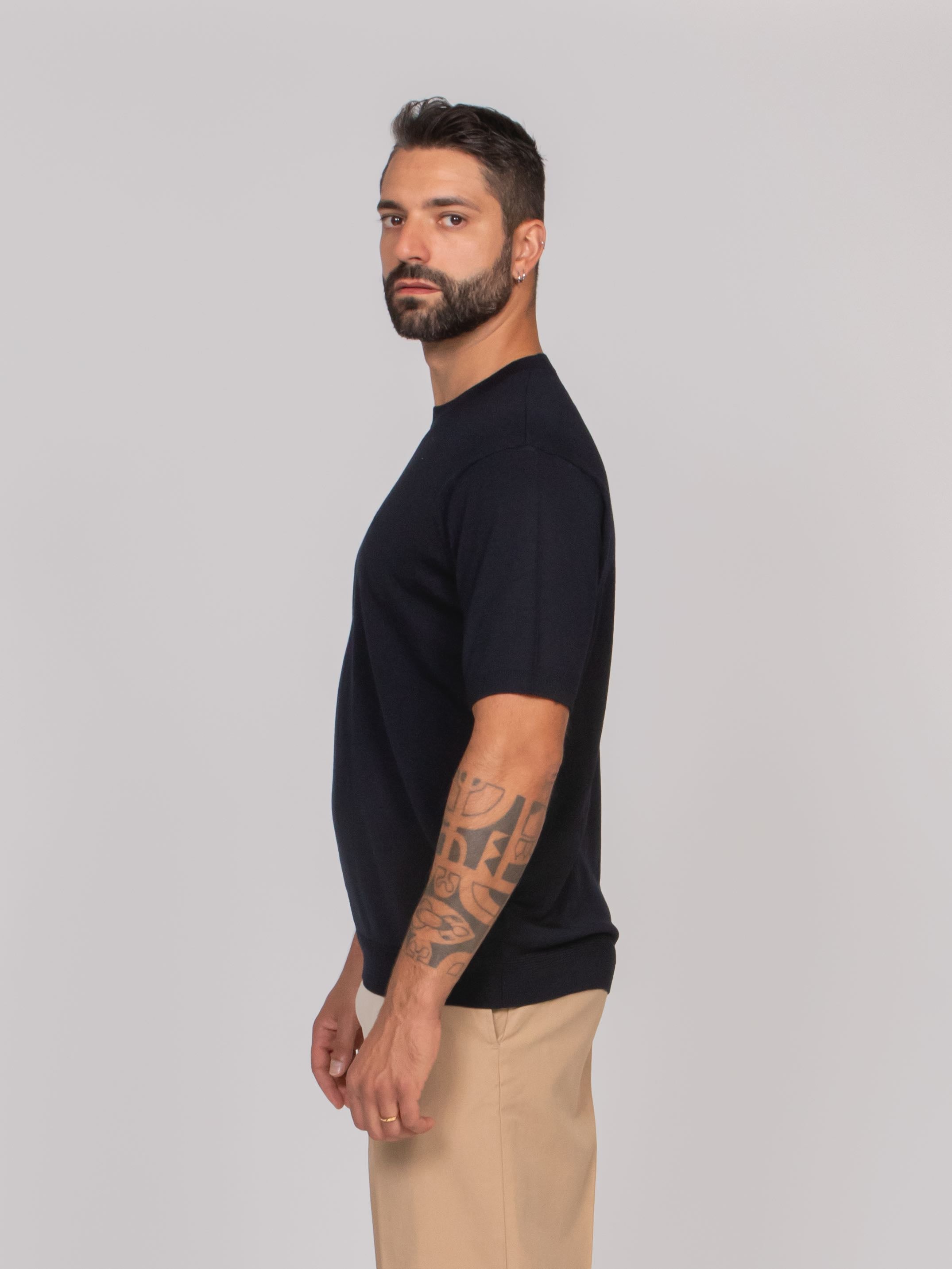 EMPORIO ARMANI MAGLIA UB118 ICONICO BLUE