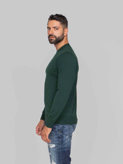 PAOLO PECORA MAGLIA GIROCOLLO 5588 VERDE SCURO