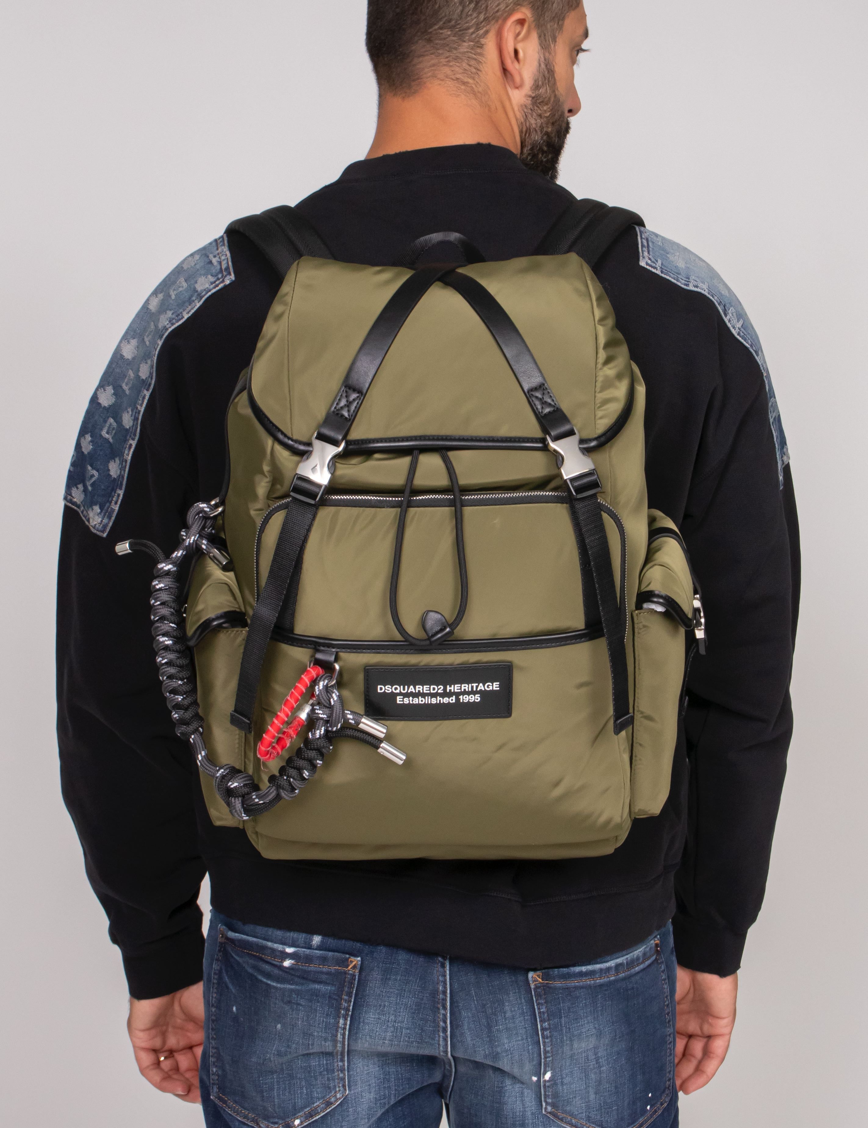 DSQUARED2 ZAINO  M682 MILITARE+NERO