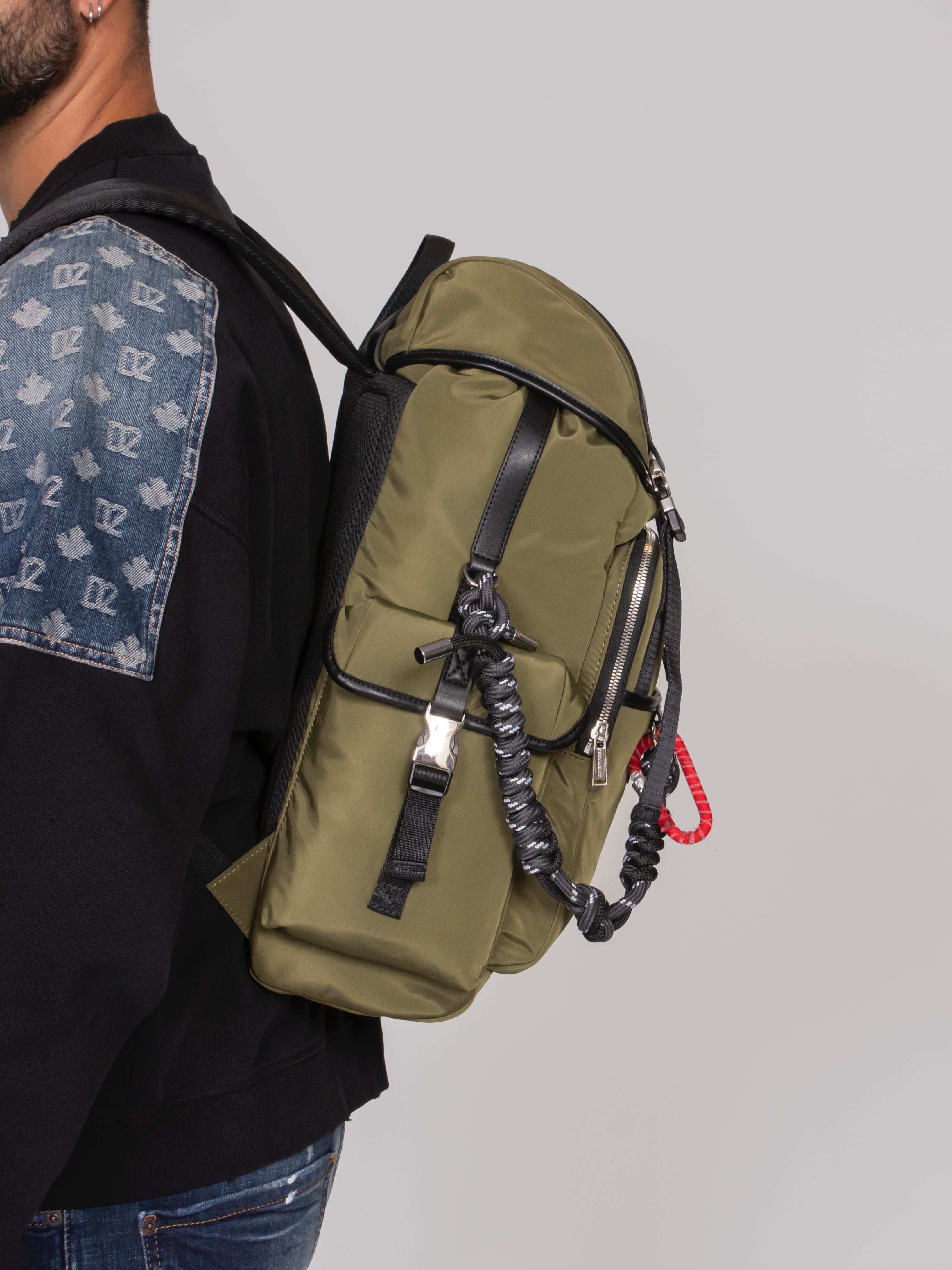 DSQUARED2 ZAINO  M682 MILITARE+NERO