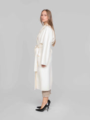 ELISABETTA FRANCHI CAPPOTTO CON CINTURA 193 BURRO
