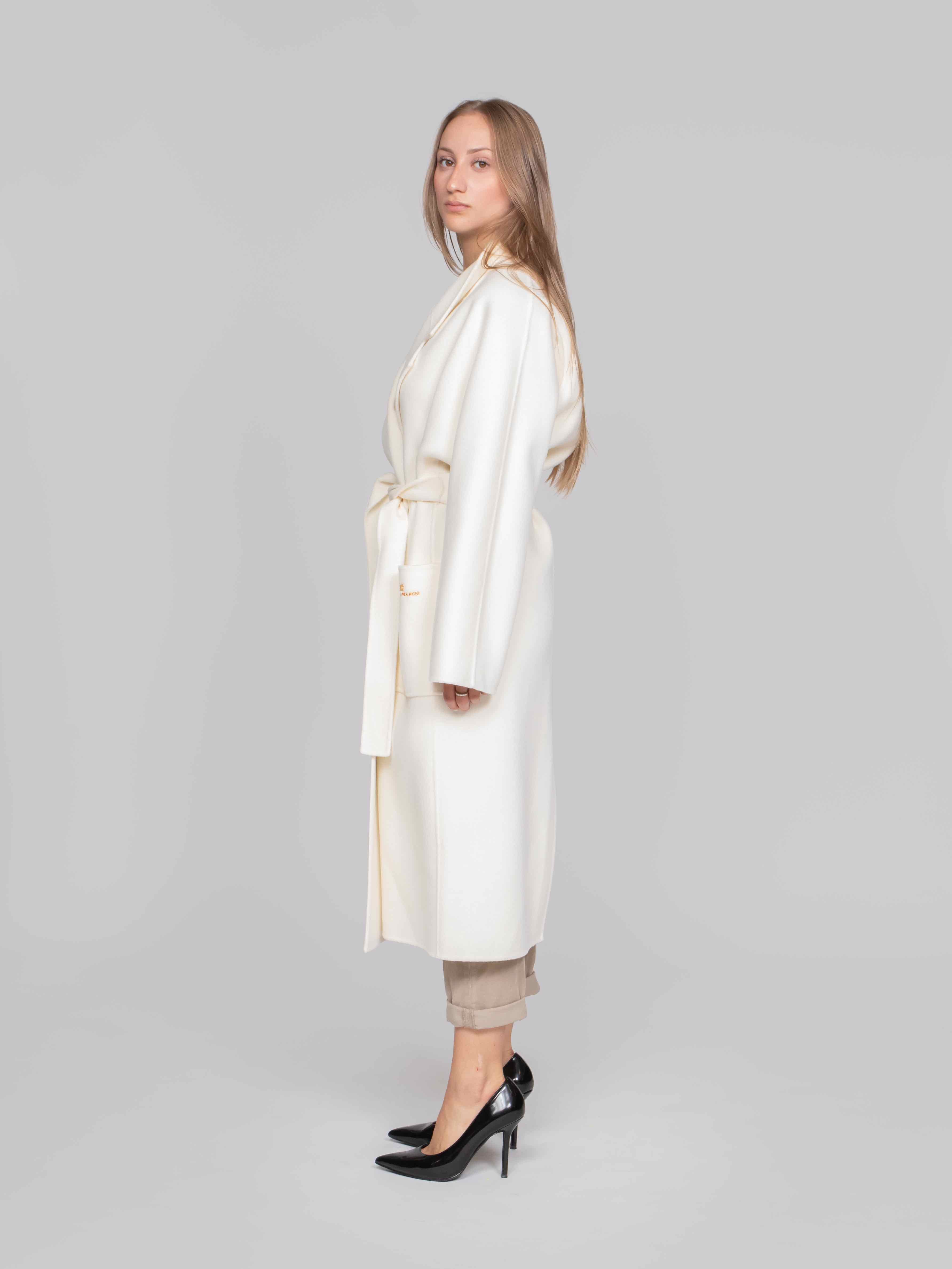 ELISABETTA FRANCHI CAPPOTTO CON CINTURA 193 BURRO