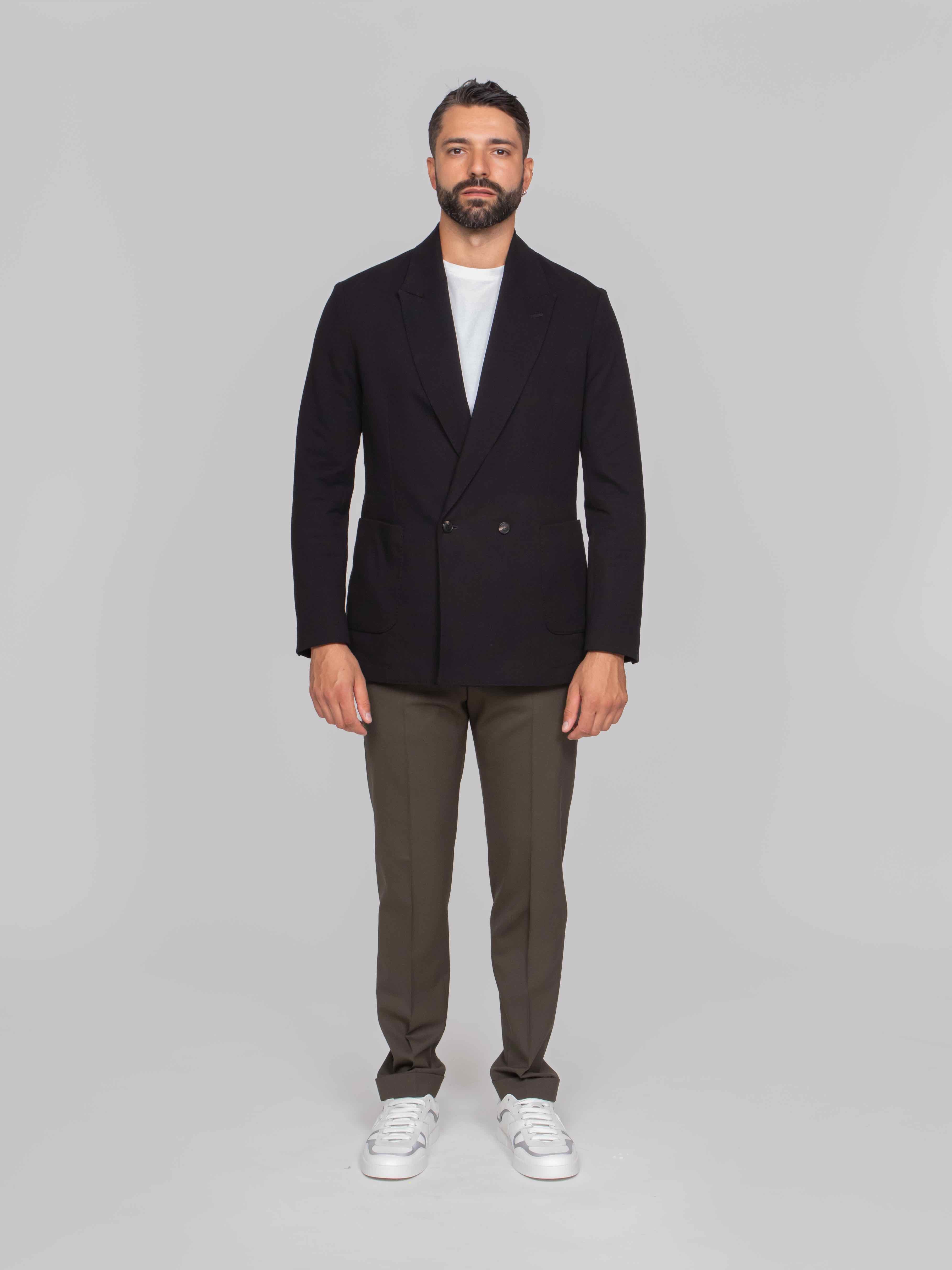 CIRCOLO 1901 GIACCA DOUBLE-BREASTED 001 NERO