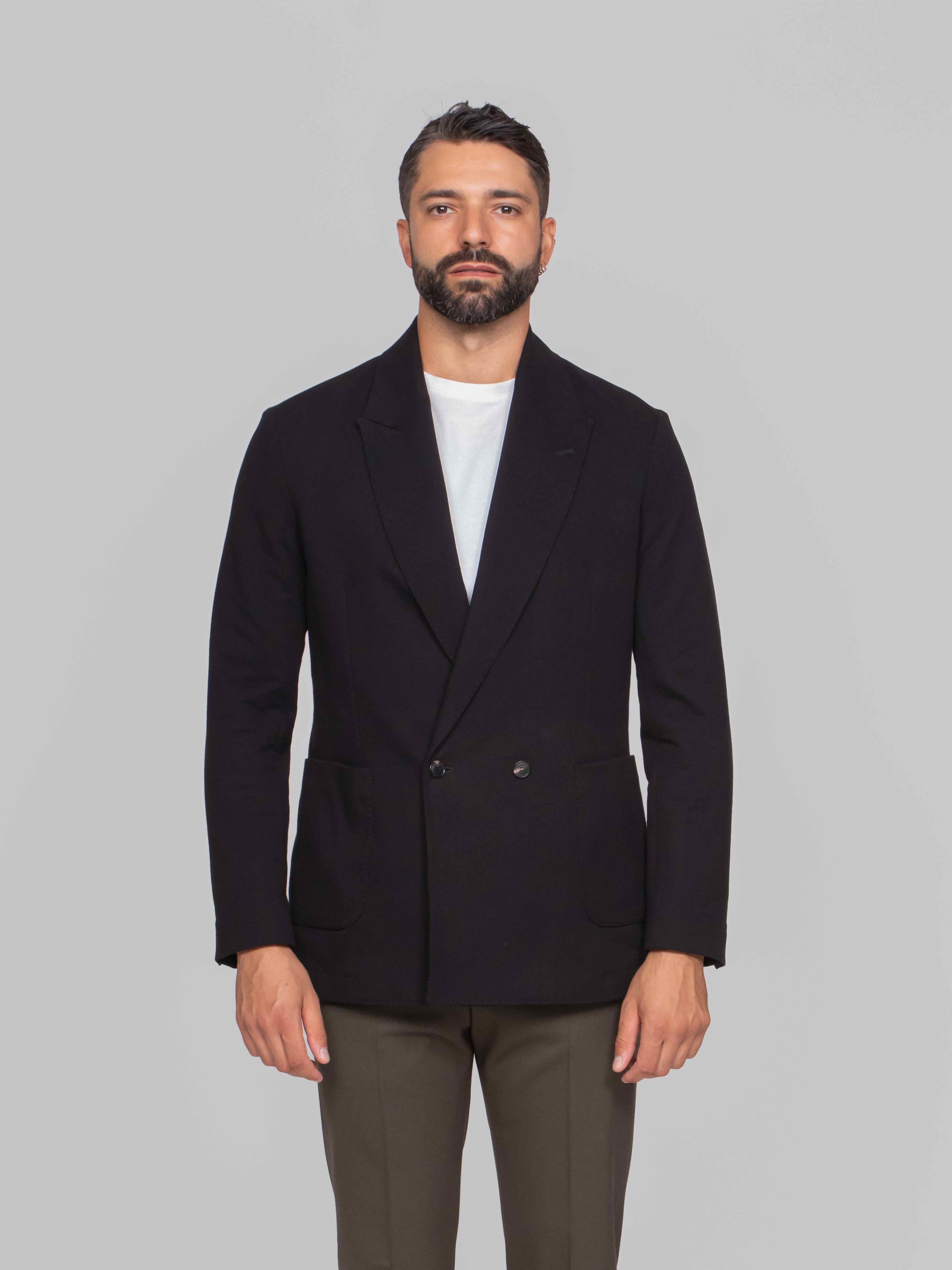 CIRCOLO 1901 GIACCA DOUBLE-BREASTED 001 NERO