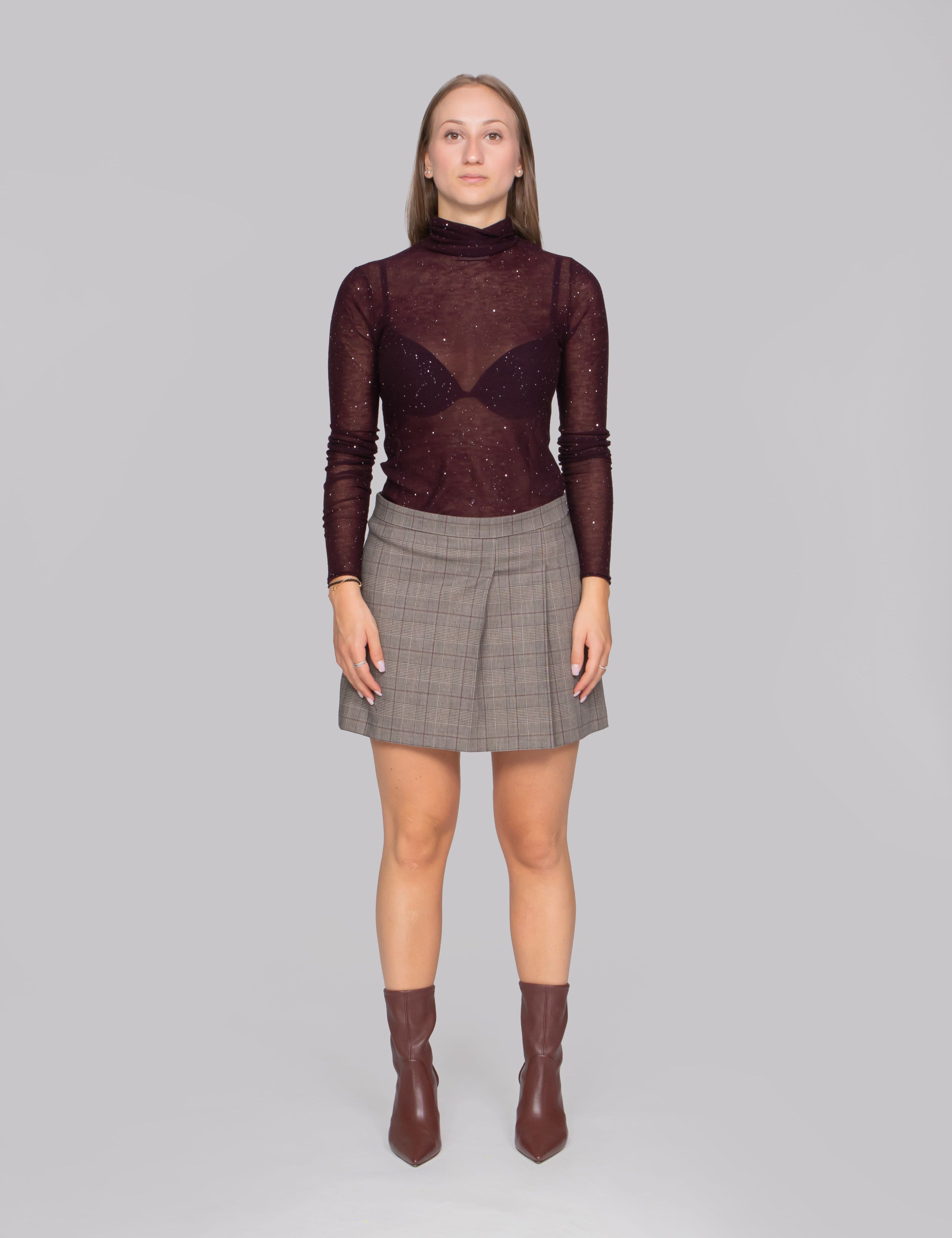 PINKO MAGLIA W63 VIOLA PRUGNA