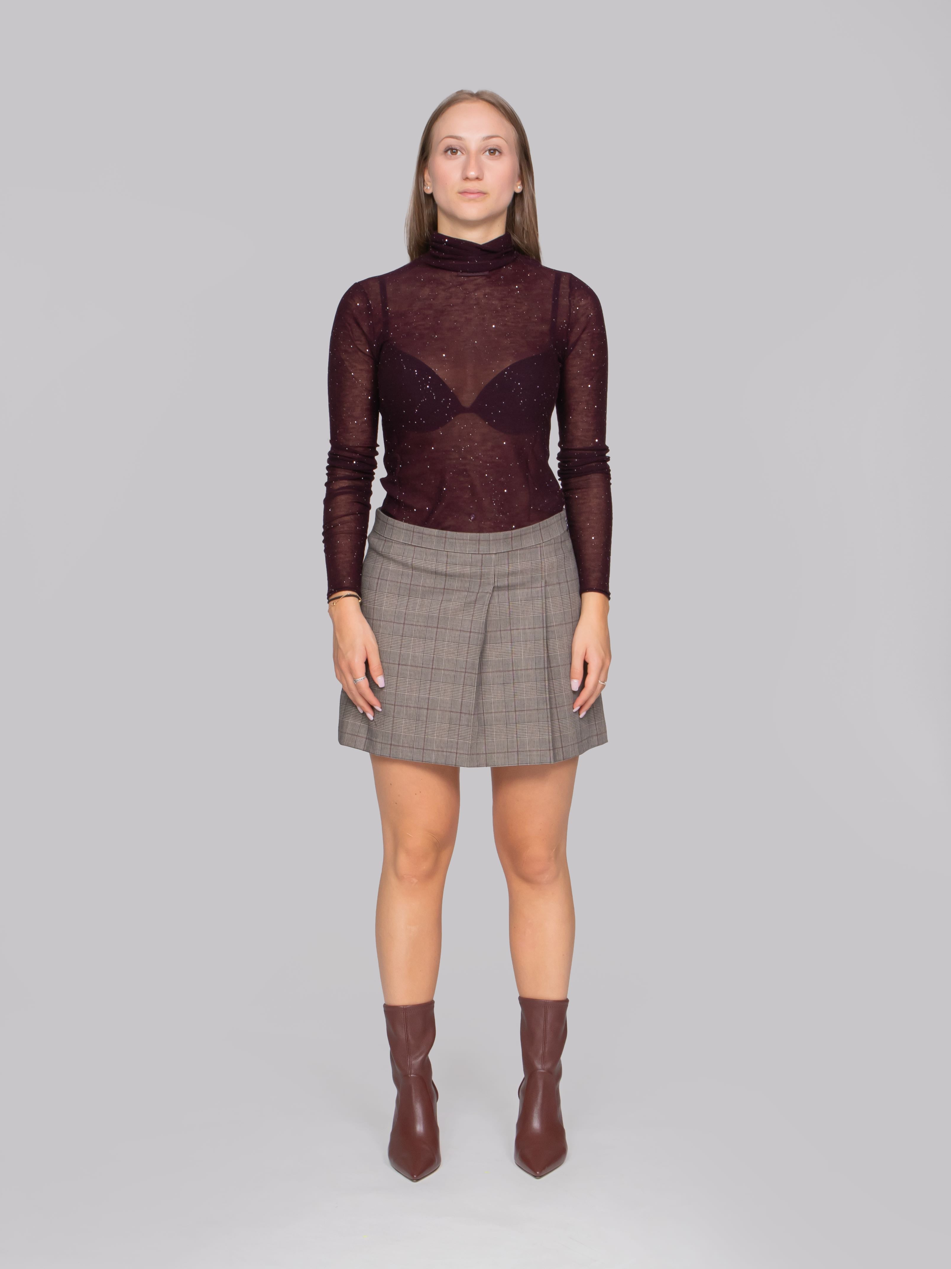 PINKO MAGLIA W63 VIOLA PRUGNA