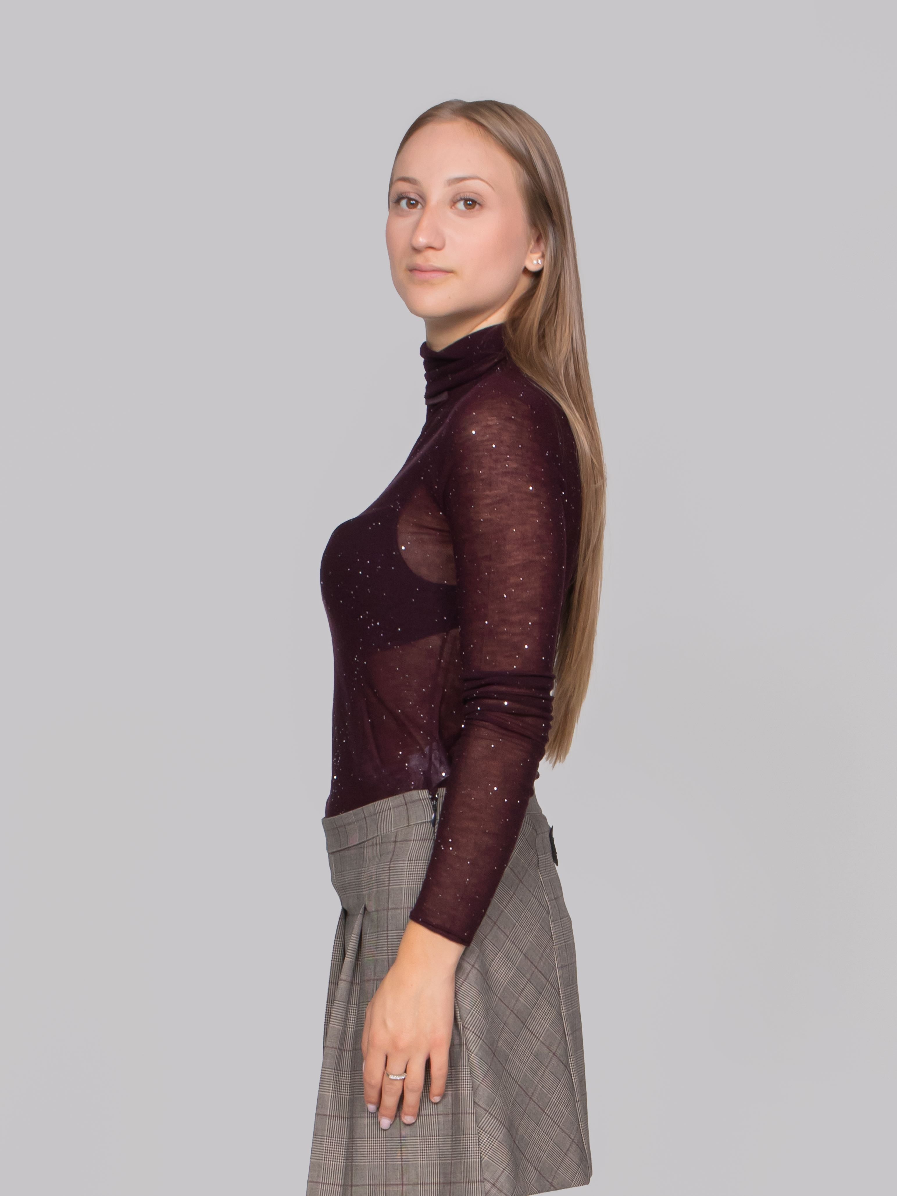 PINKO MAGLIA W63 VIOLA PRUGNA