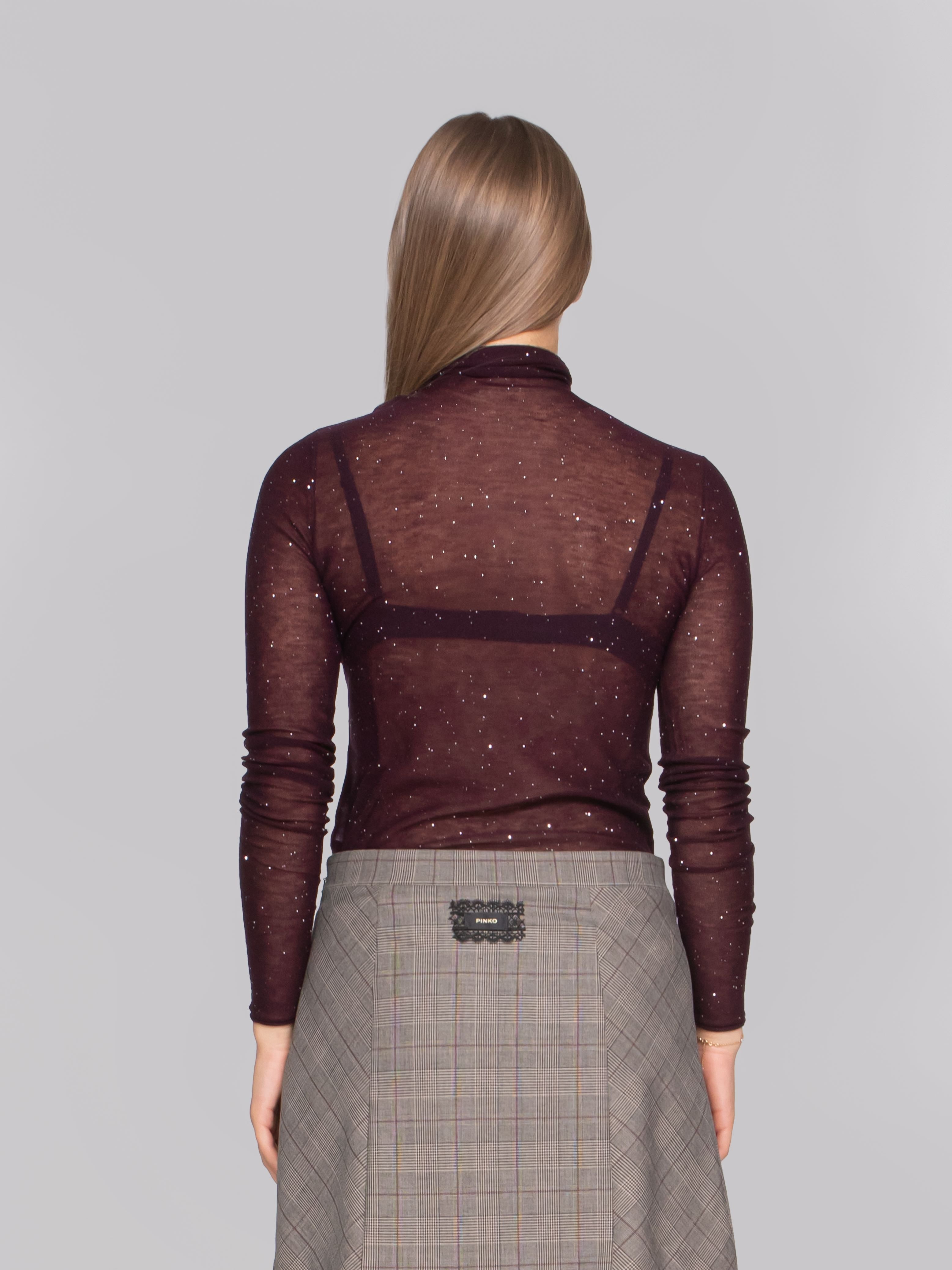 PINKO MAGLIA W63 VIOLA PRUGNA