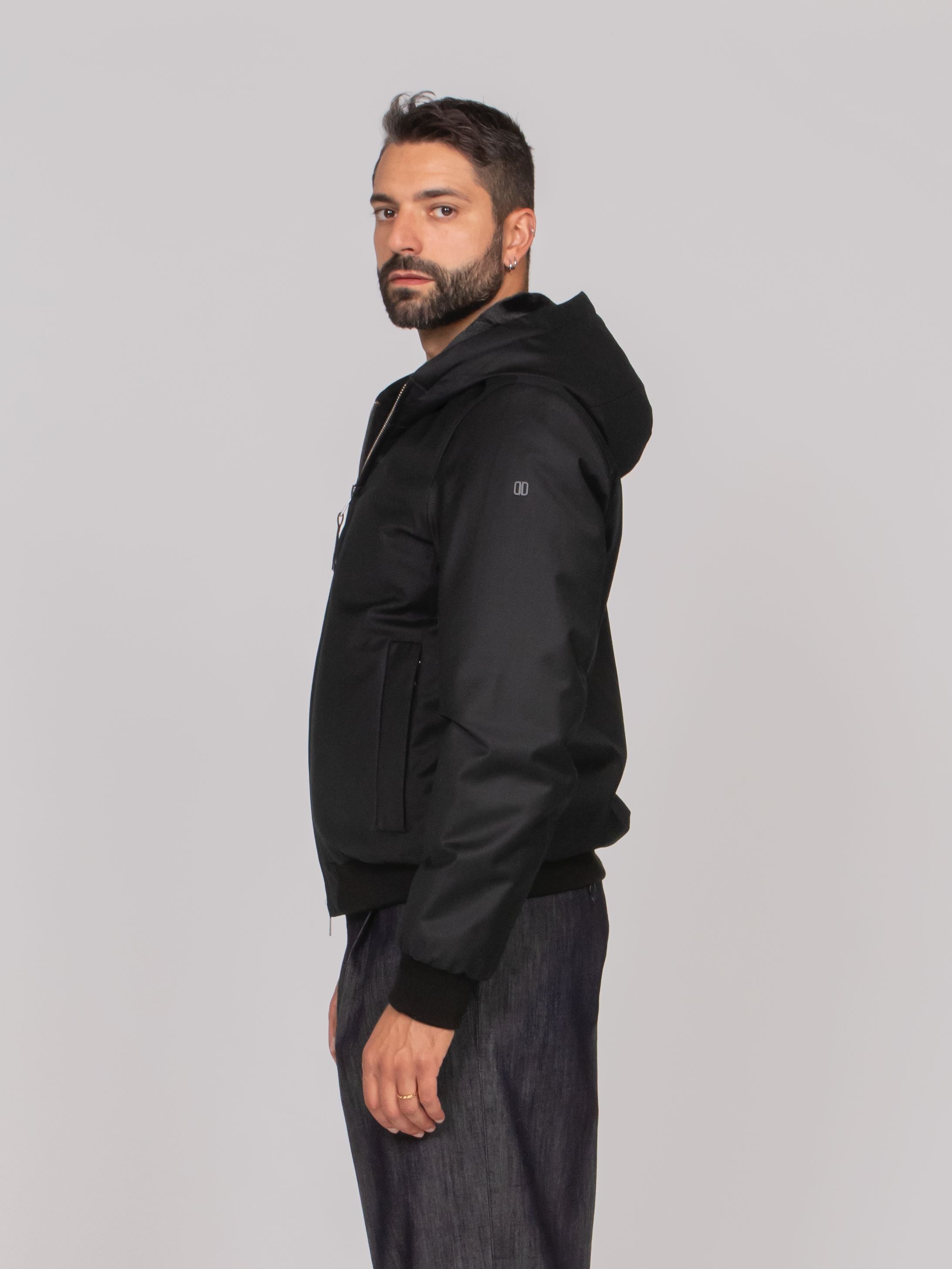 DUNO GIACCA CON CAPPUCCIO 901 NERO