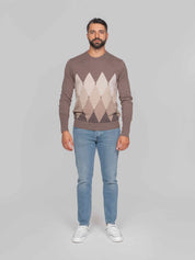 BALLANTYNE MAGLIA GIROCOLLO 94545 TORTORA/BROWN