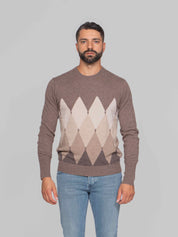 BALLANTYNE MAGLIA GIROCOLLO 94545 TORTORA/BROWN
