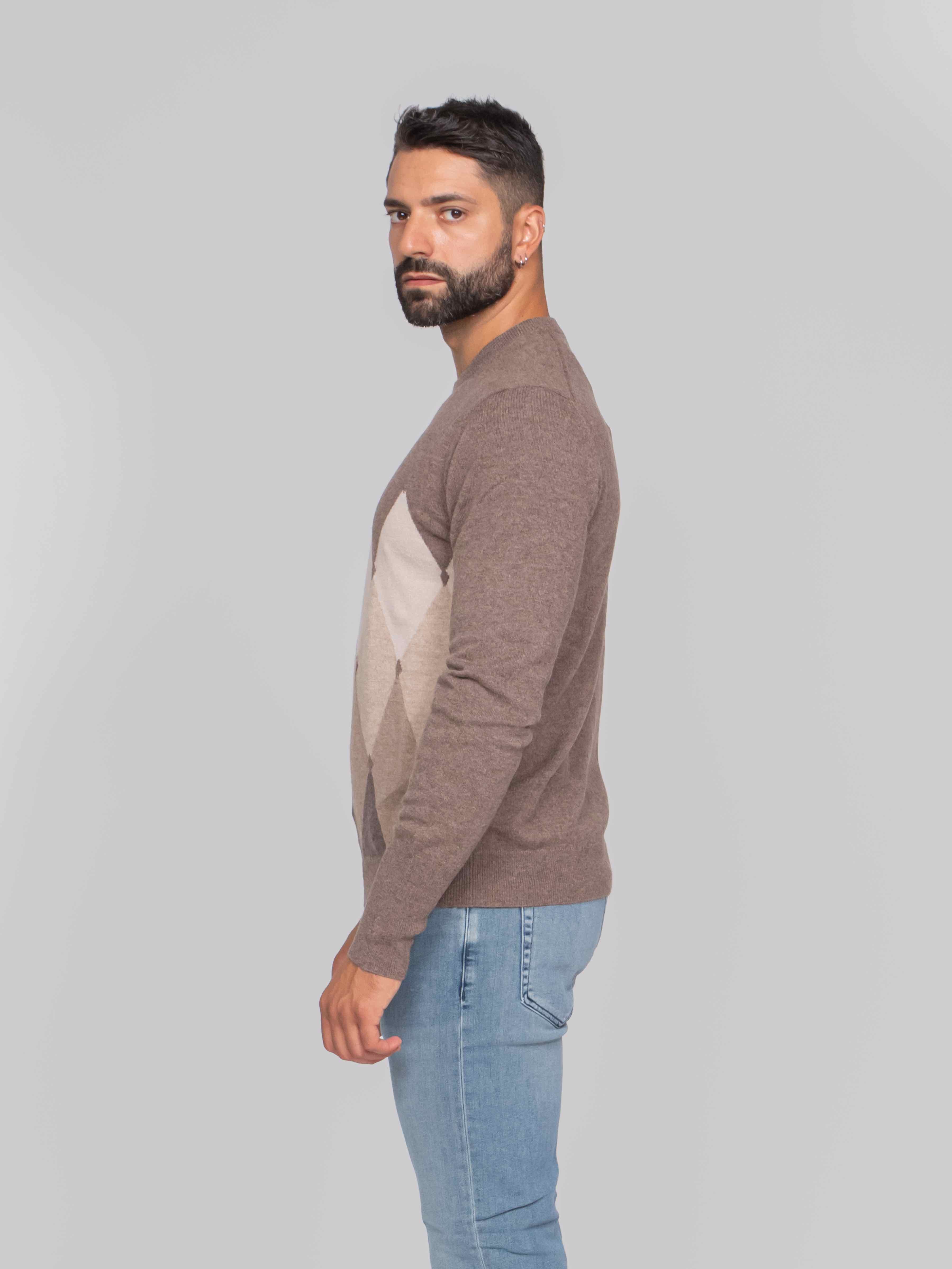 BALLANTYNE MAGLIA GIROCOLLO 94545 TORTORA/BROWN