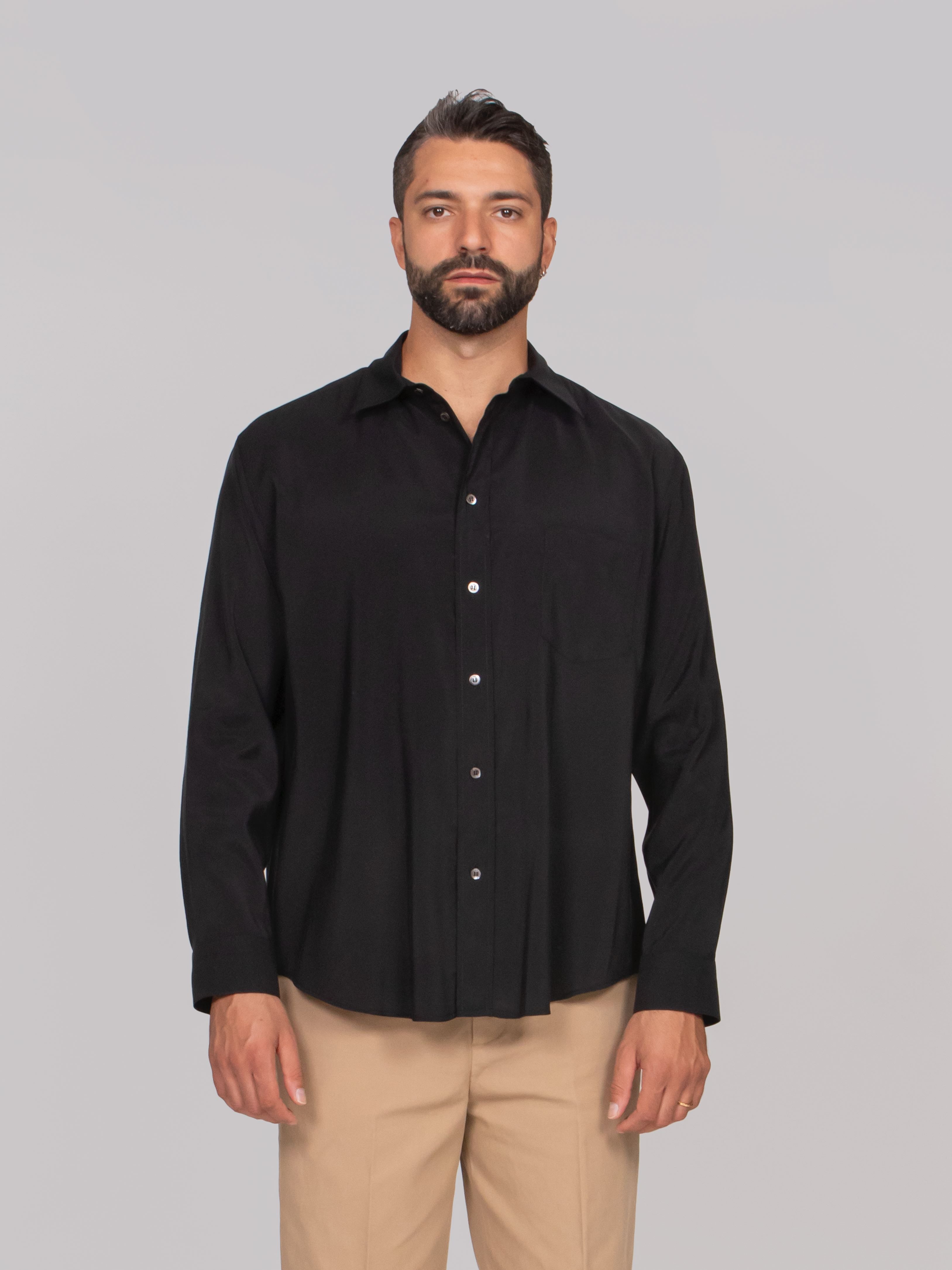 EMPORIO ARMANI CAMICIA UC001 BLACK BEAUTY