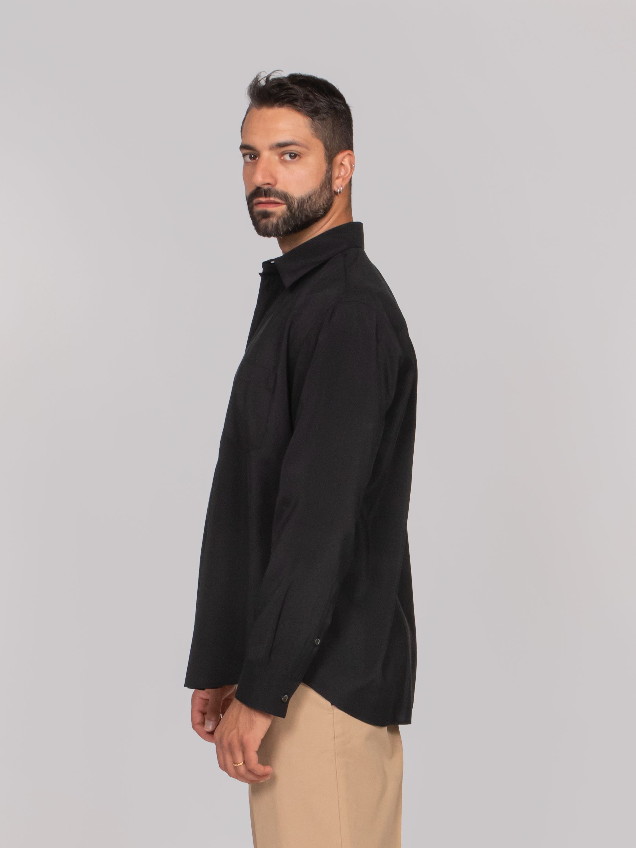 EMPORIO ARMANI CAMICIA UC001 BLACK BEAUTY
