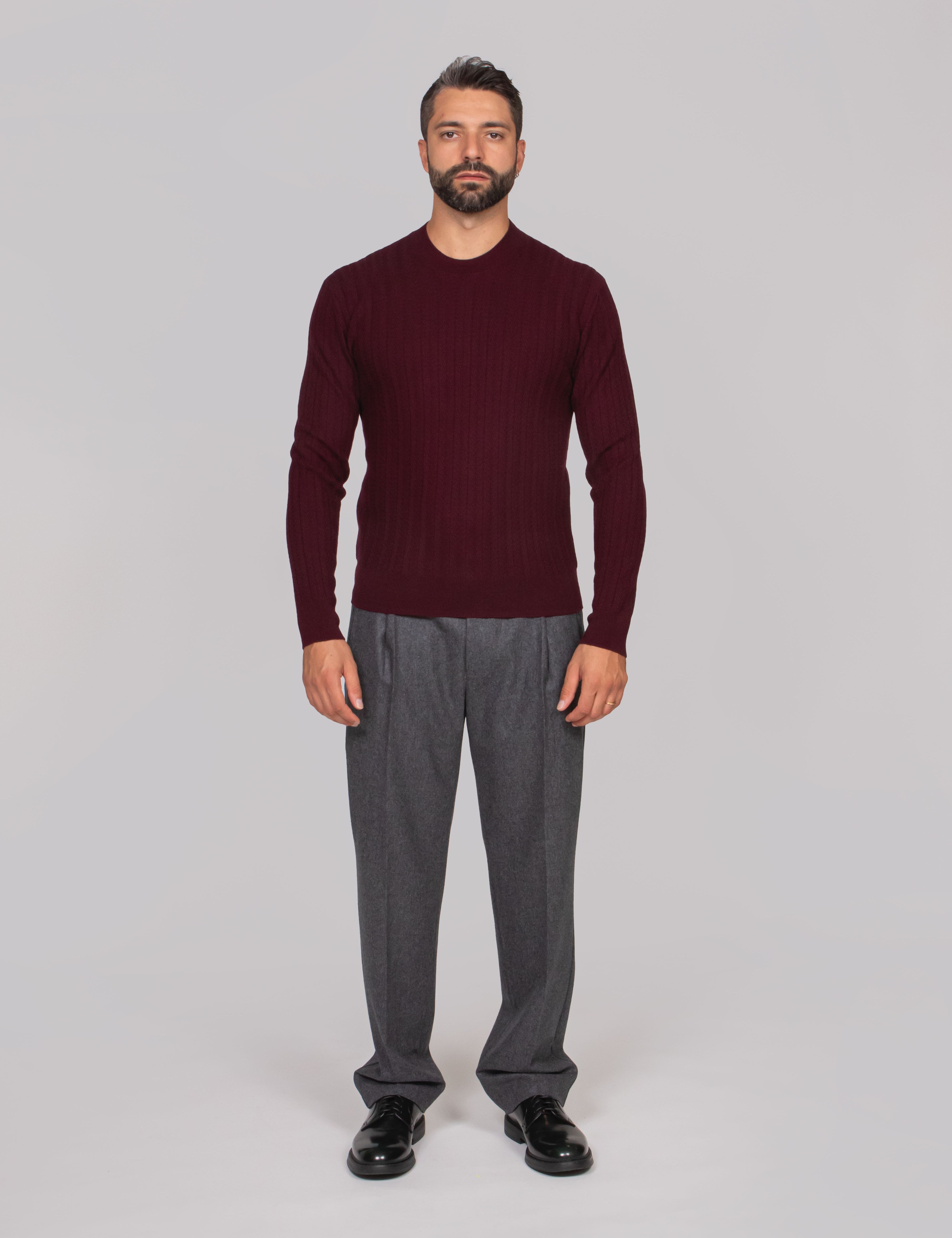 PAOLO PECORA MAGLIA GIROCOLLO 7635 AMETISTA