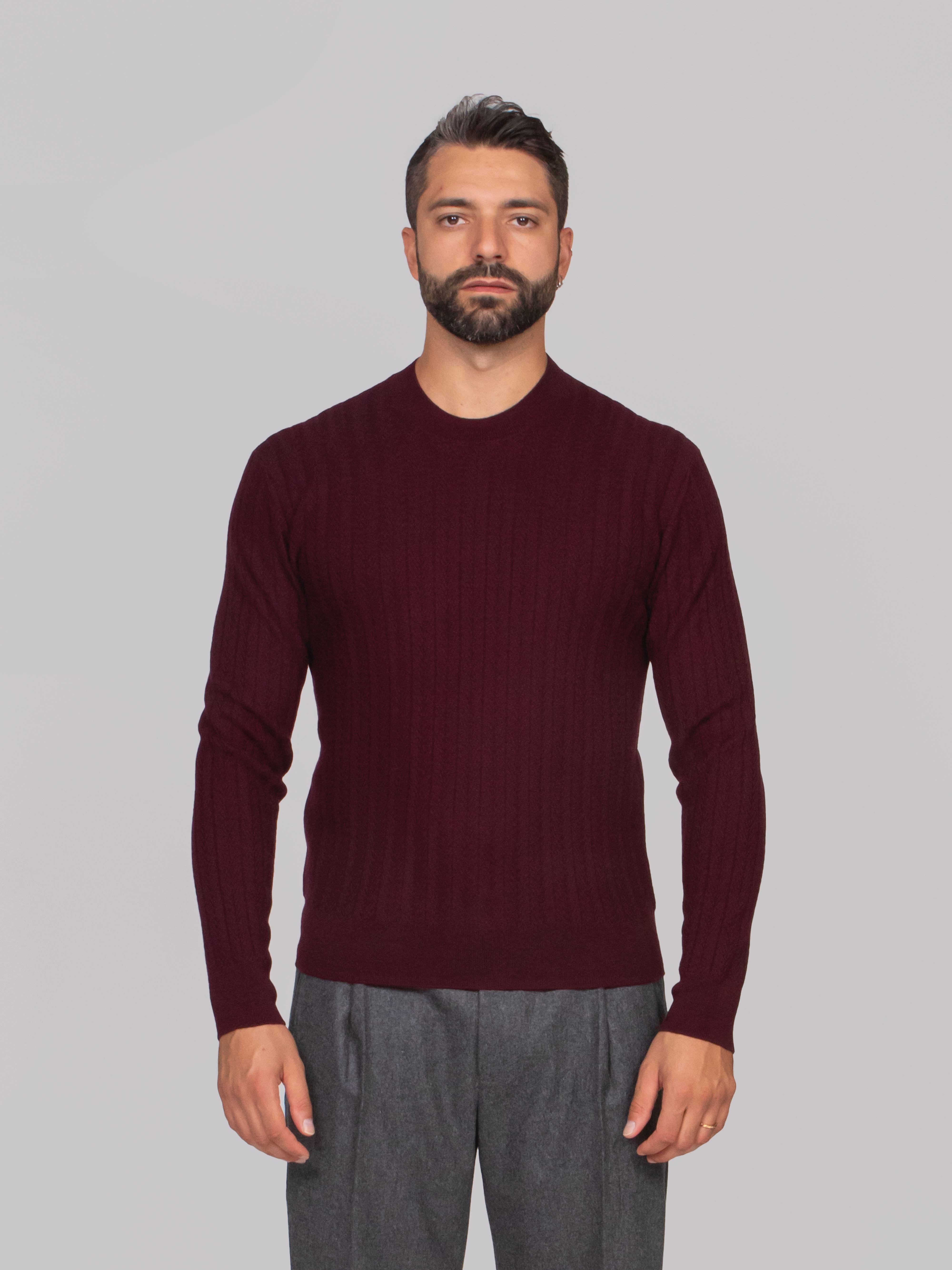 PAOLO PECORA MAGLIA GIROCOLLO 7635 AMETISTA