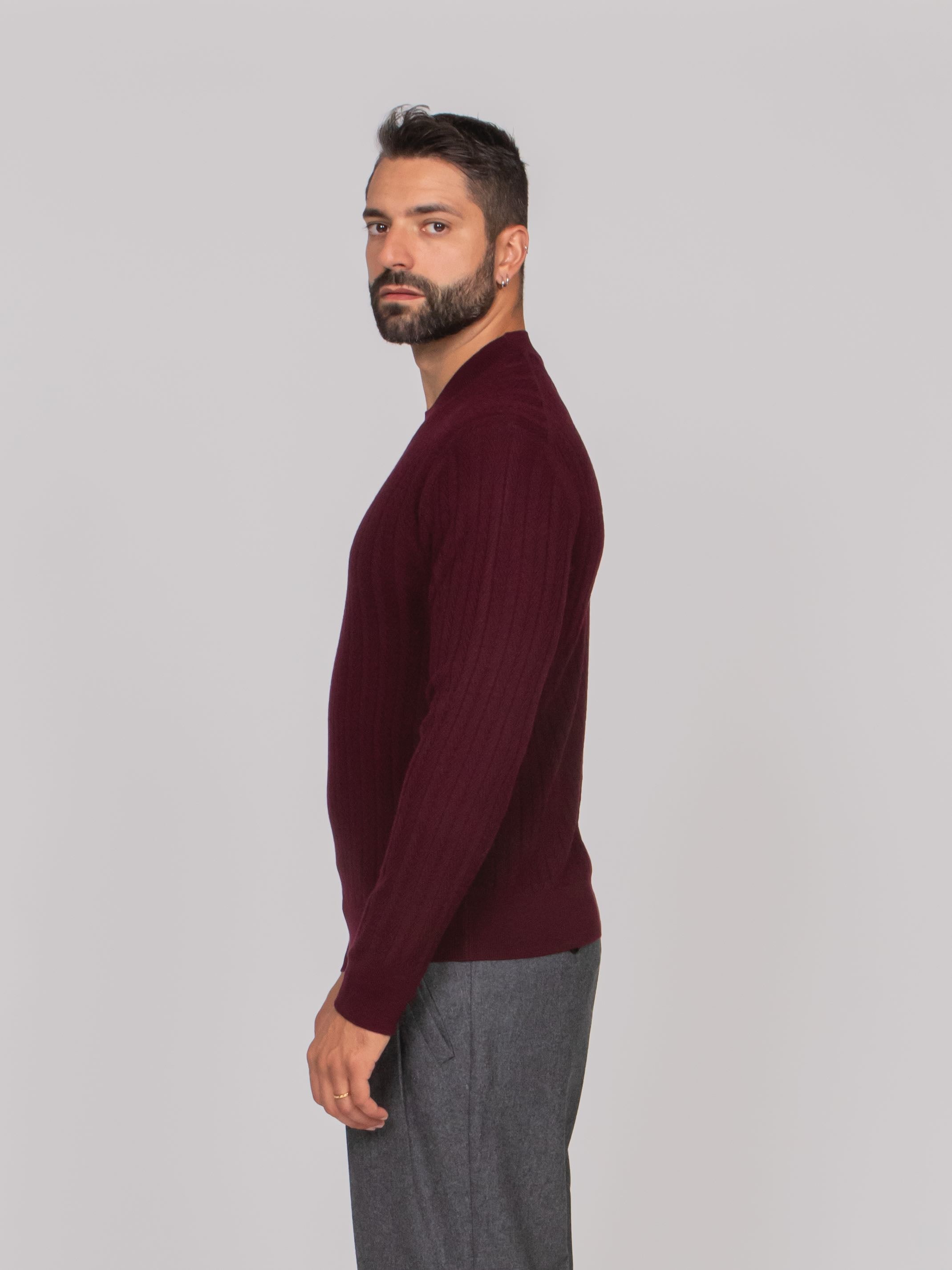 PAOLO PECORA MAGLIA GIROCOLLO 7635 AMETISTA