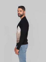 BALLANTYNE MAGLIA GIROCOLLO 95518 BLACK/TORTORA
