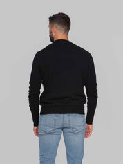 BALLANTYNE MAGLIA GIROCOLLO 95518 BLACK/TORTORA