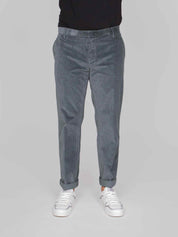 DONDUP PANTALONE REGULAR CHINO GAUBERT 943 GRIGIO ROCCIA