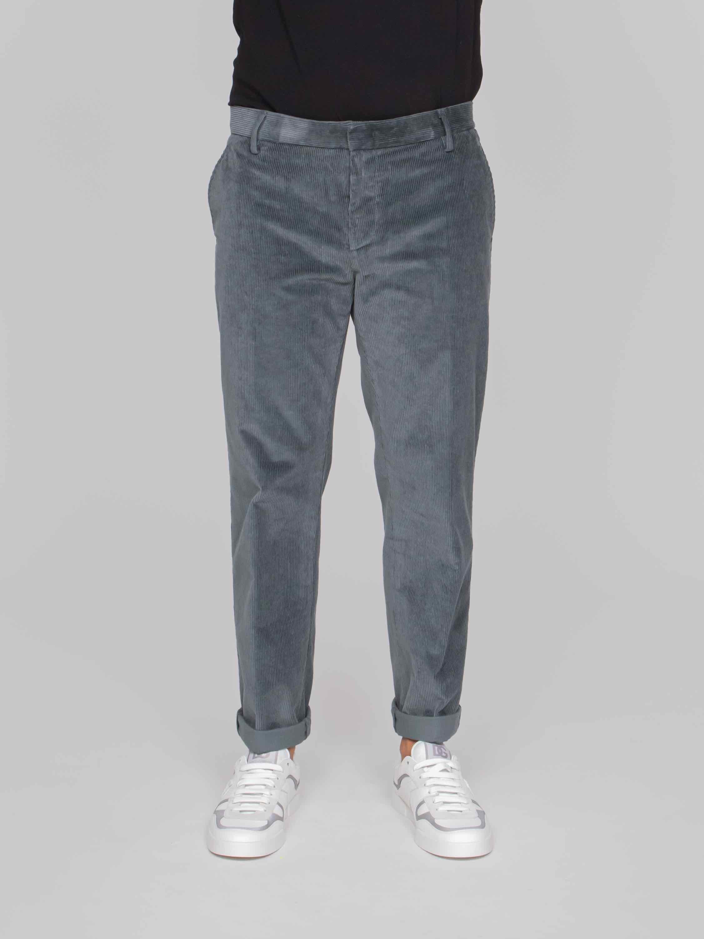 DONDUP PANTALONE REGULAR CHINO GAUBERT 943 GRIGIO ROCCIA
