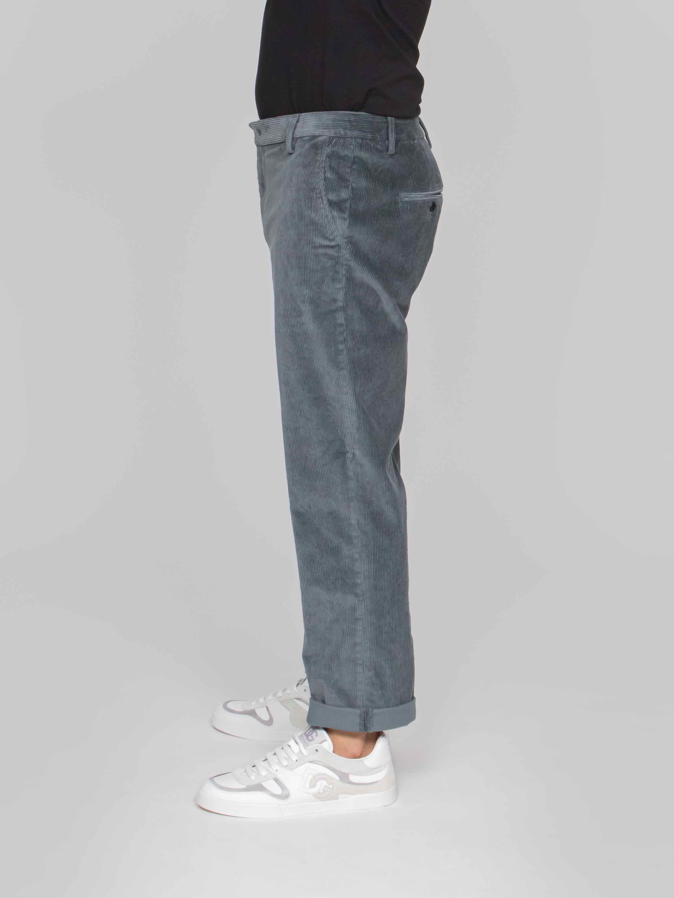 DONDUP PANTALONE REGULAR CHINO GAUBERT 943 GRIGIO ROCCIA